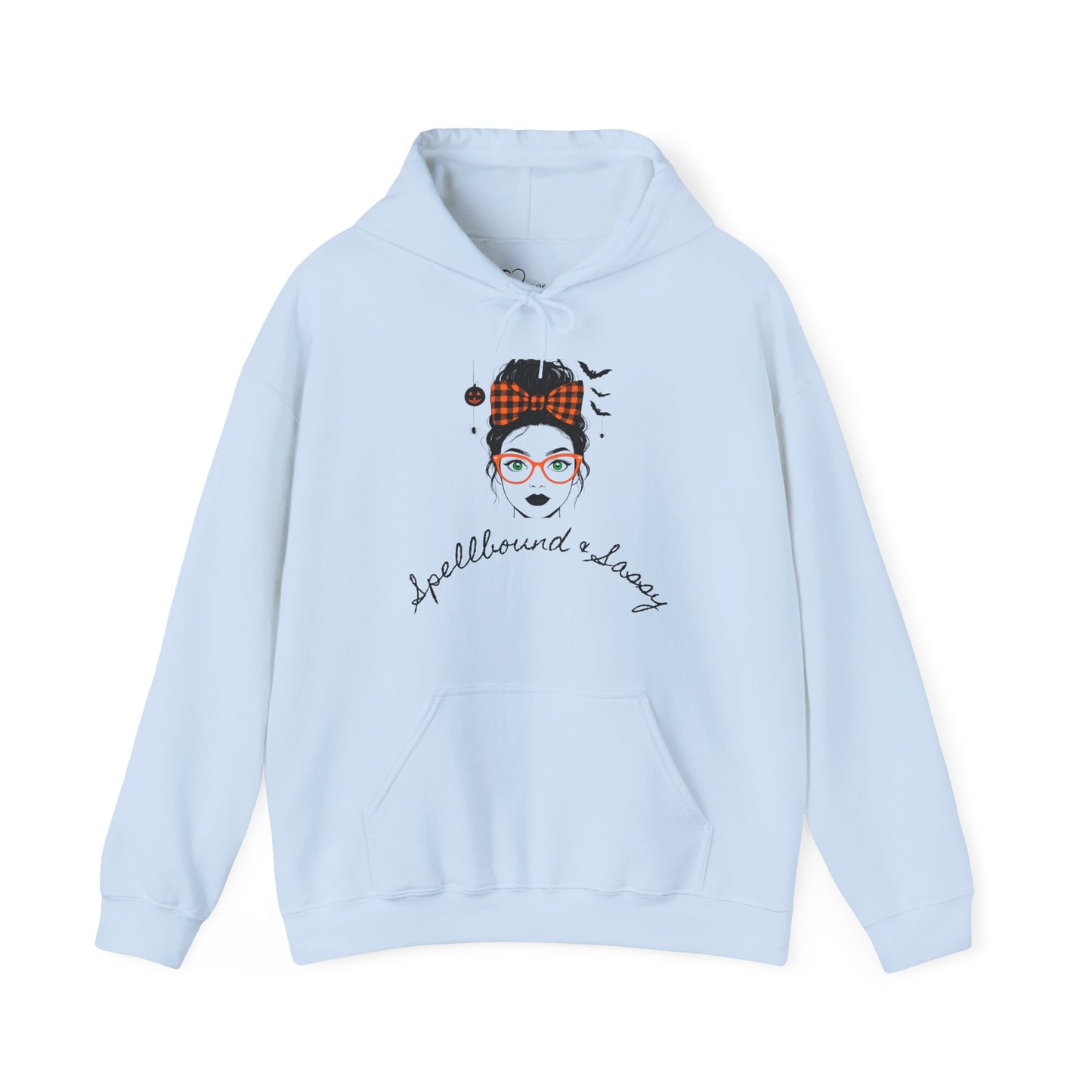 Spellbound & Sassy Script Hoodie - Elegant Modern Witch Halloween Fashion