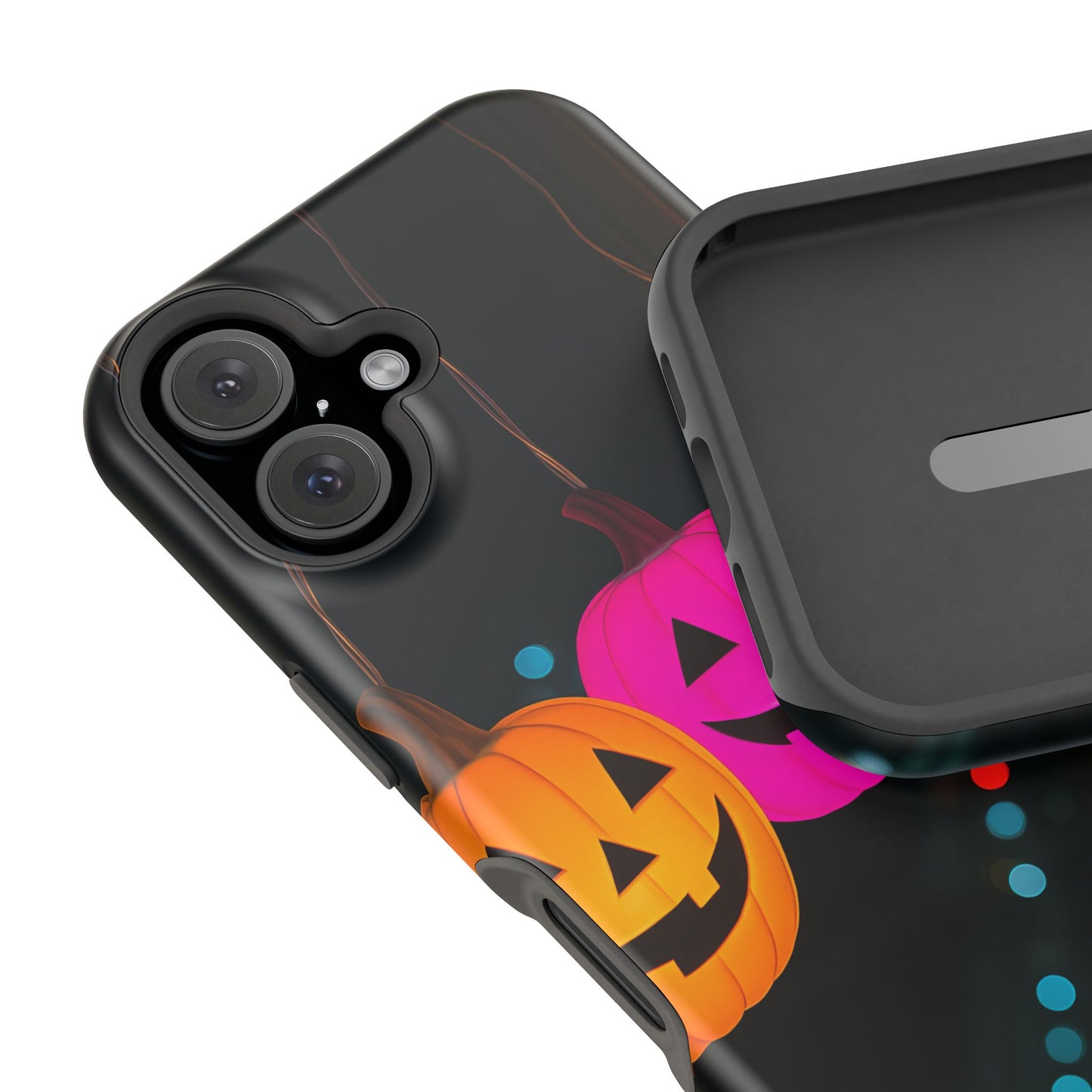 Pumpkin Party Lights MagSafe Phone Case - Festive Halloween iPhone Protection