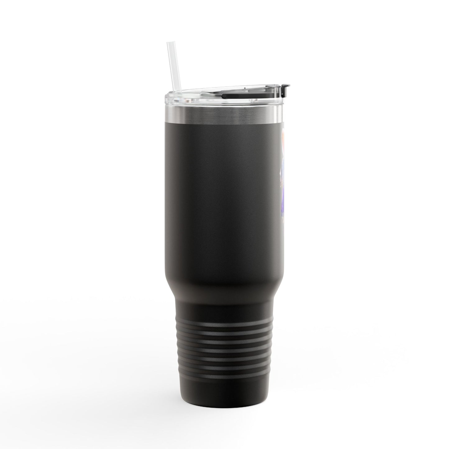 40oz Bunny Water Tumbler | Insulated Handle & Straw