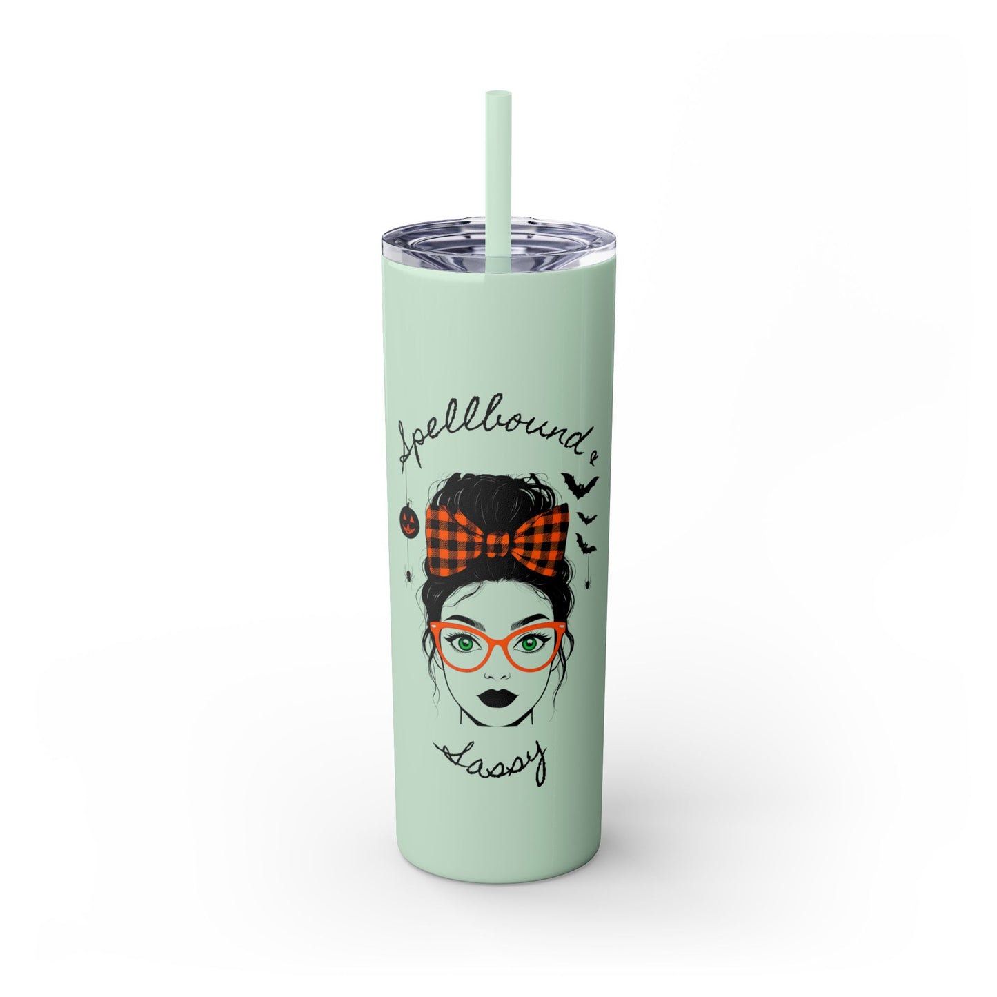 Spellbound & Sassy 20oz Skinny Tumbler - Elegant Modern Witch Drinkware