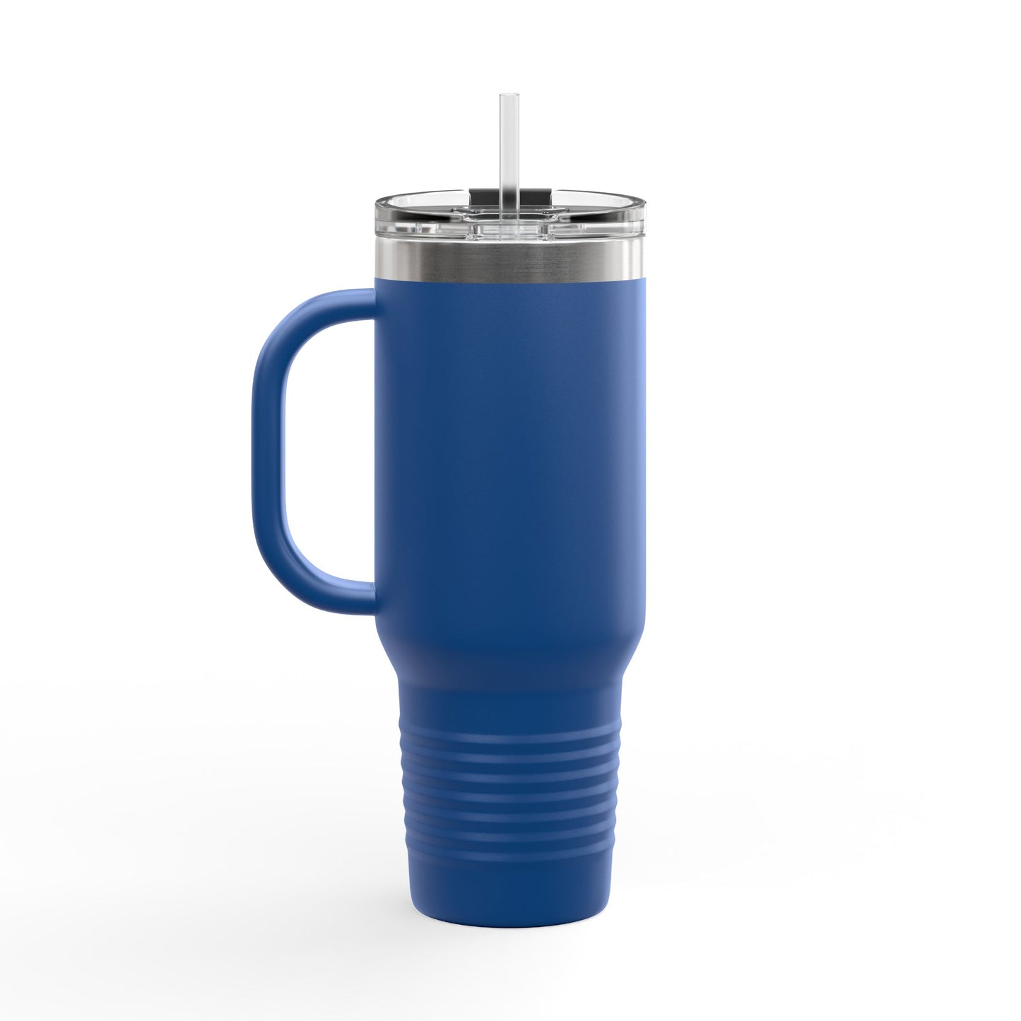 Summer Vibes Tumbler with Handle & Straw | 40 oz Insulated Mug in White, Red, Black, Teal, Blue & Gray