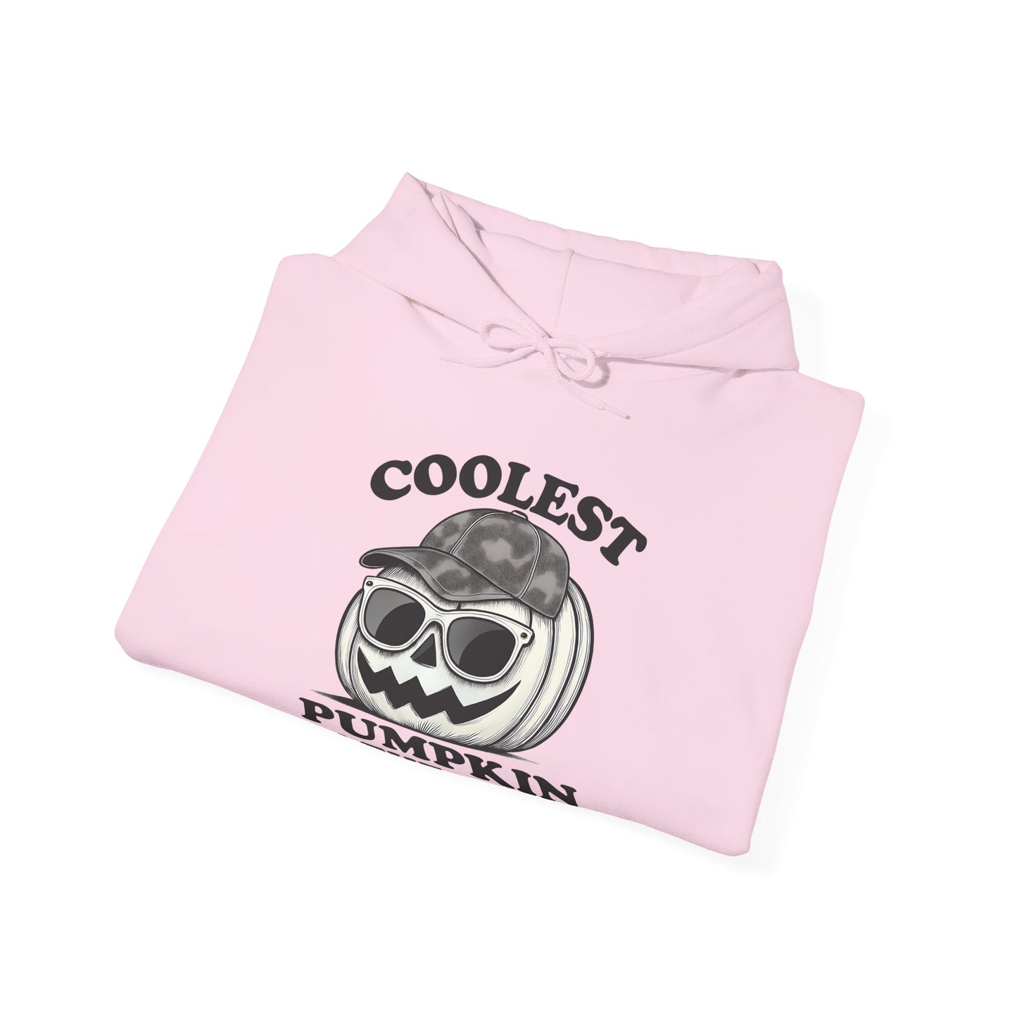 Coolest Pumpkin in the Patch β Monochrome Vibes Edition Hoodie - Modern Halloween Fashion
