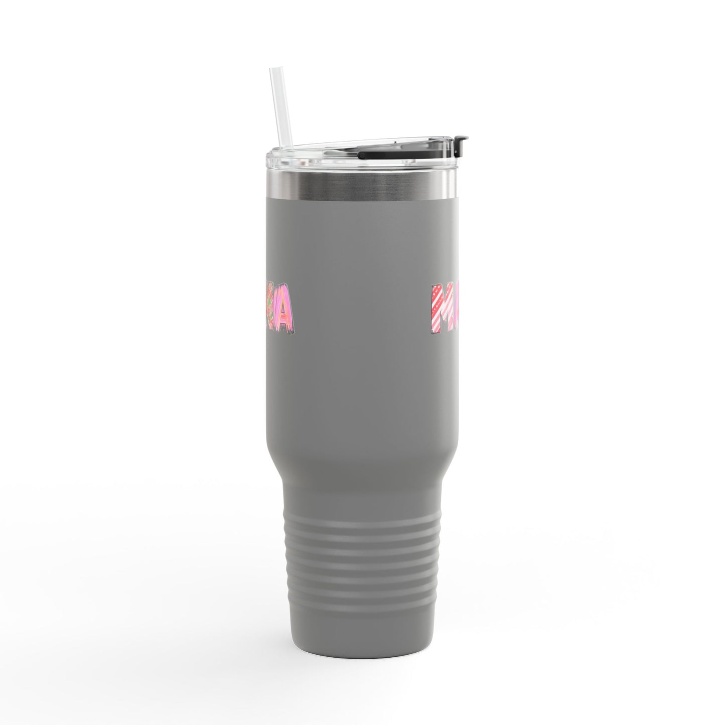 40oz Plaid Mama Tumbler | Mom Handle Cup | Mother's Day Gift