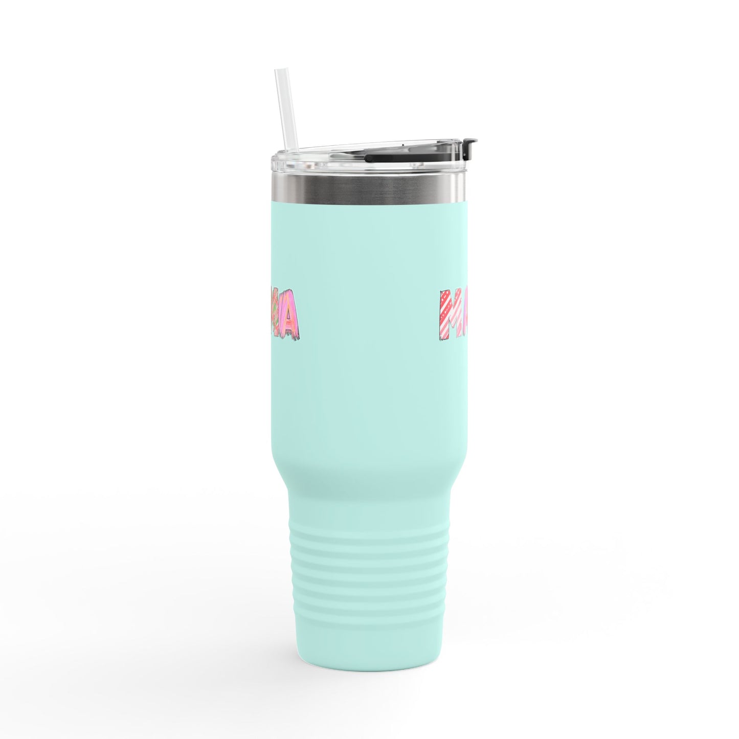 40oz Plaid Mama Tumbler | Mom Handle Cup | Mother's Day Gift