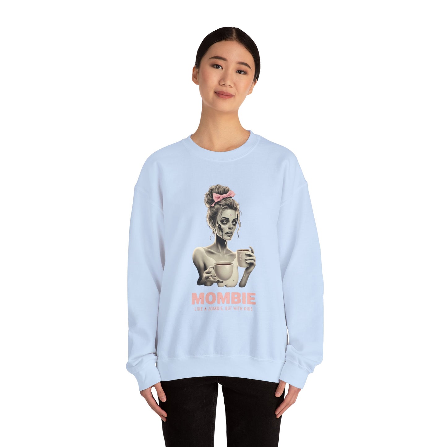 Sweatshirt Funny Mombie Graphic Cozy Oversized Mom Life Coffee Lover Fall Outfit Mother's Day Gift