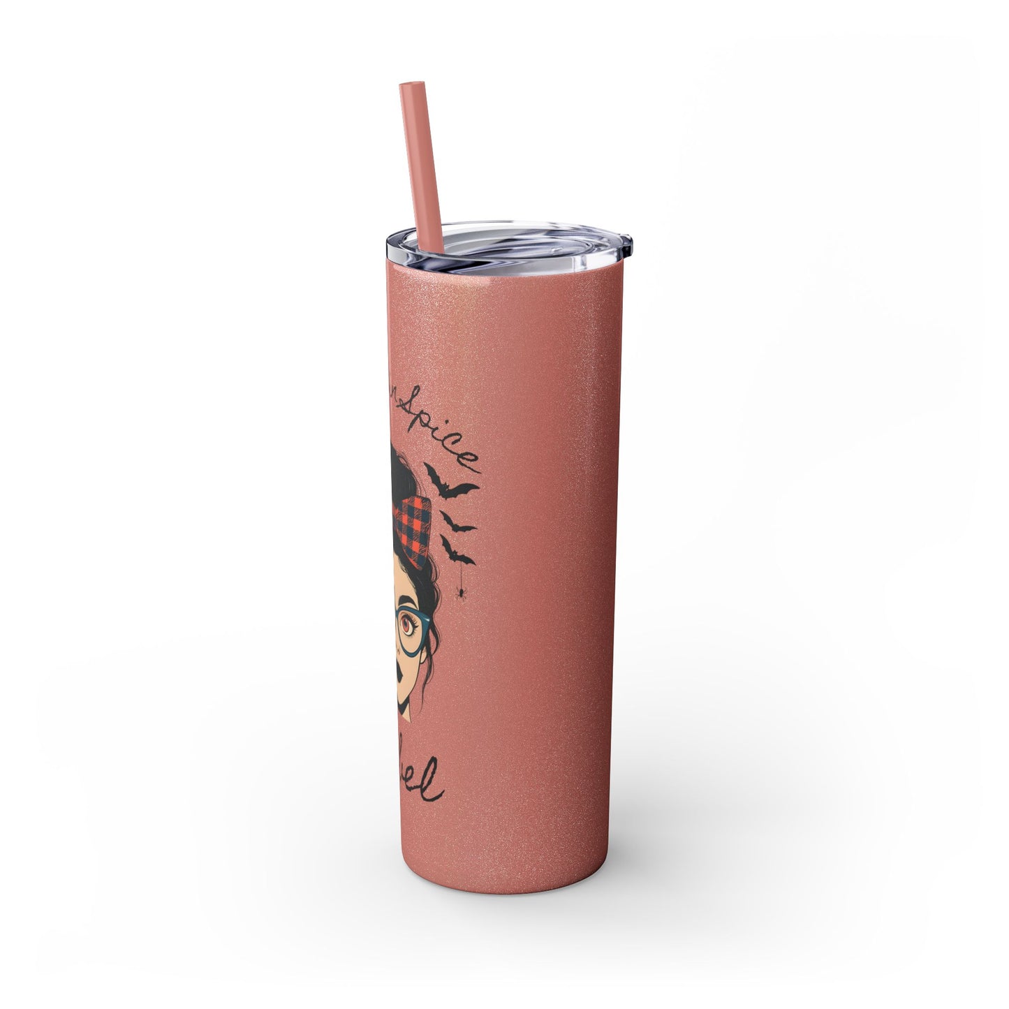 Pumpkin Spice Rebel 20oz Skinny Tumbler - Edgy Modern Witch Drinkware