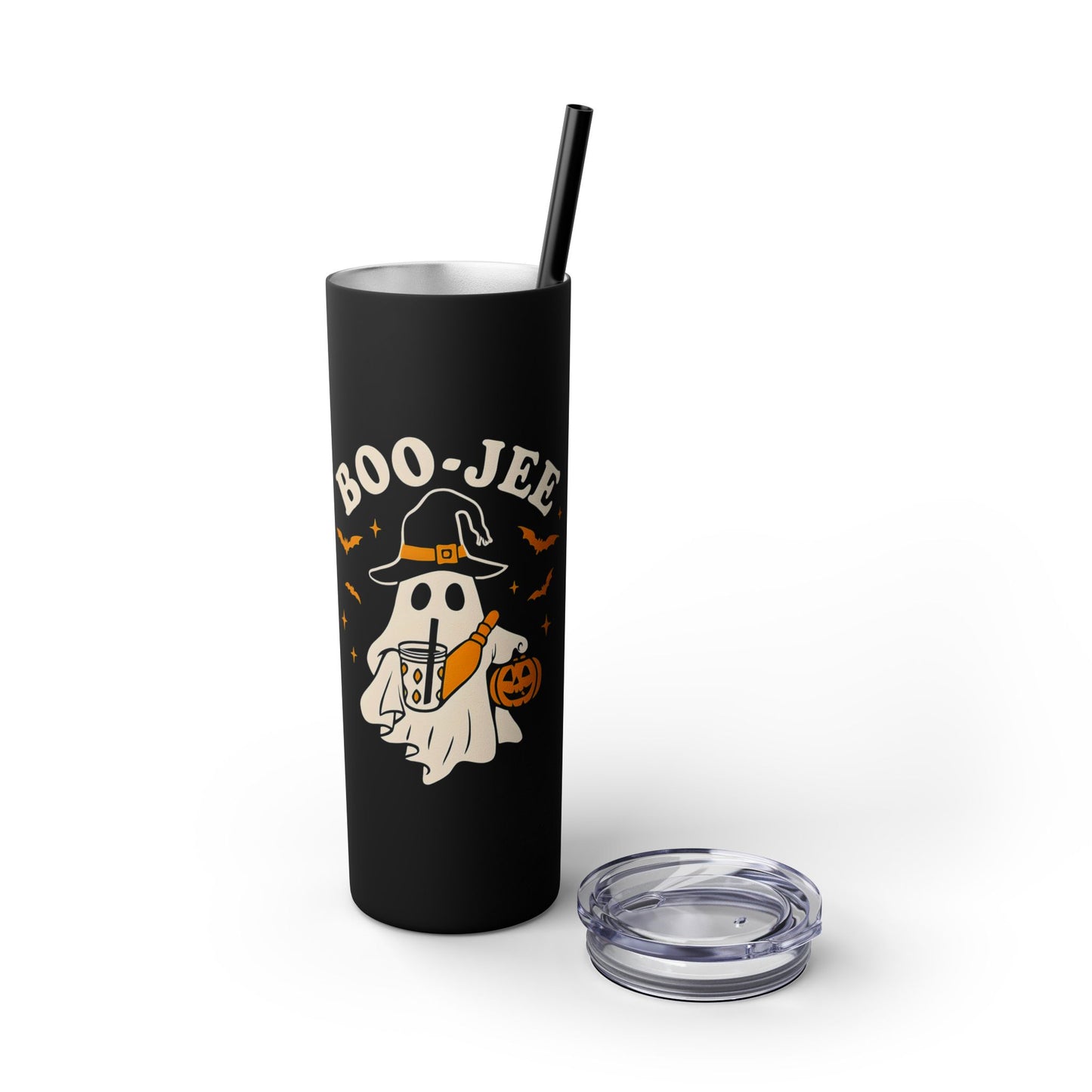 Boo-Jee Babe 20oz Skinny Tumbler - Trendy Halloween Ghost Witch Drinkware