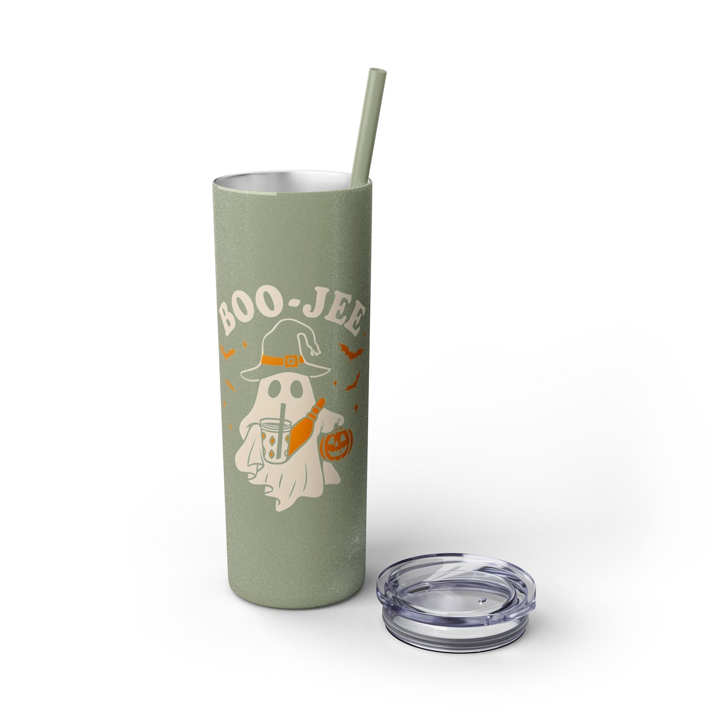 Boo-Jee Babe 20oz Skinny Tumbler - Trendy Halloween Ghost Witch Drinkware