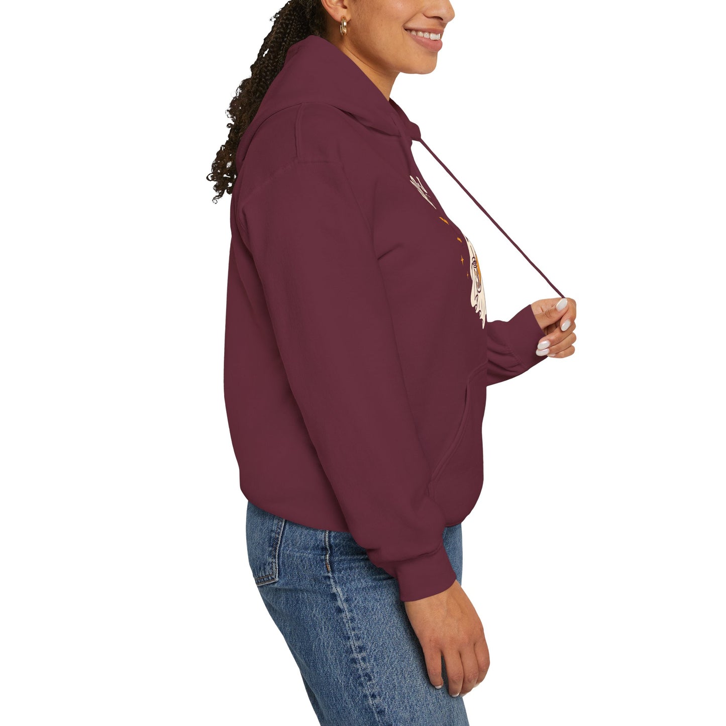 Boo-Jee Babe Hoodie - Trendy Halloween Ghost Witch Fashion