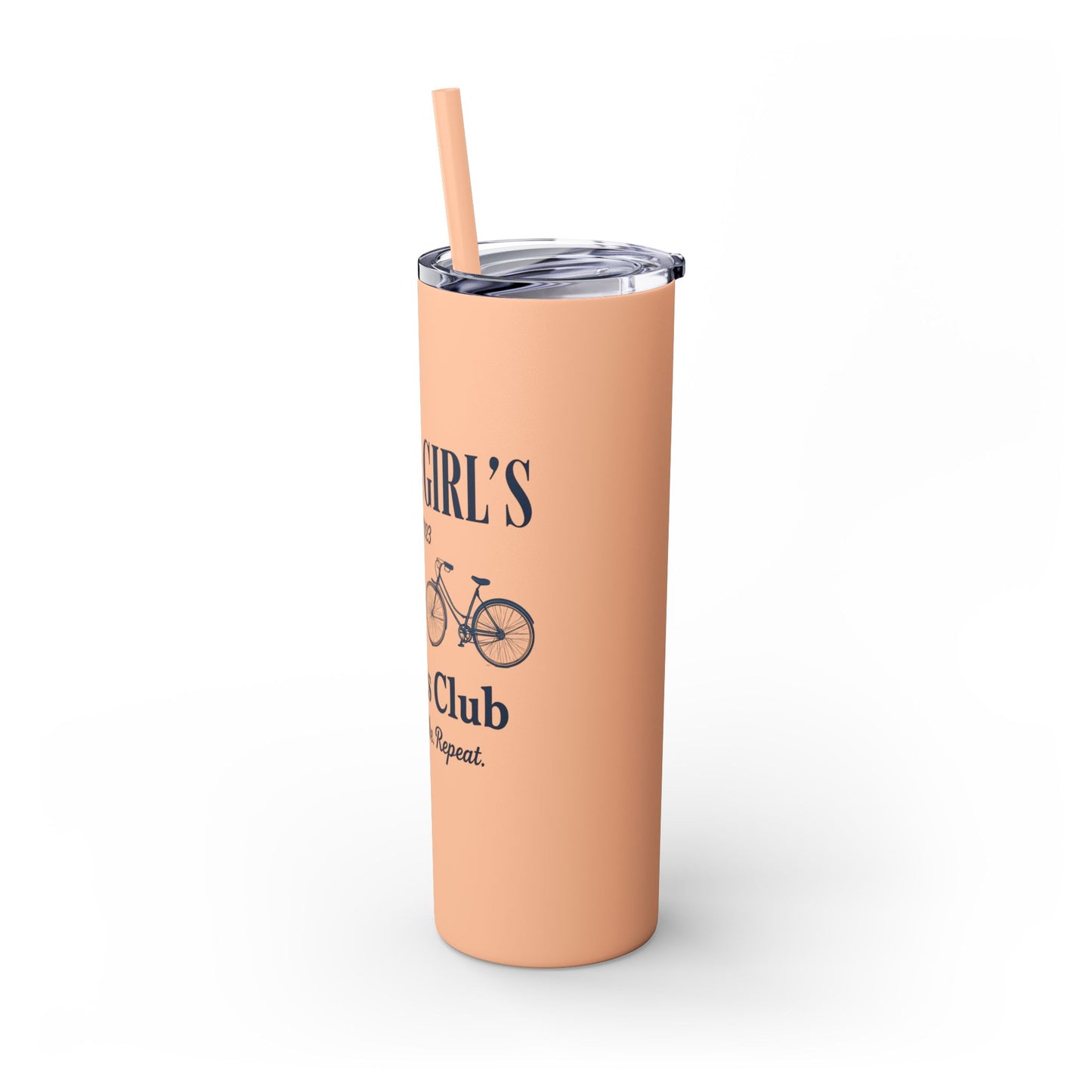 Social Girls Cyclists Club Tumbler | Bike Lover Gift | Cycling Water Bottle | 20oz Travel Cup