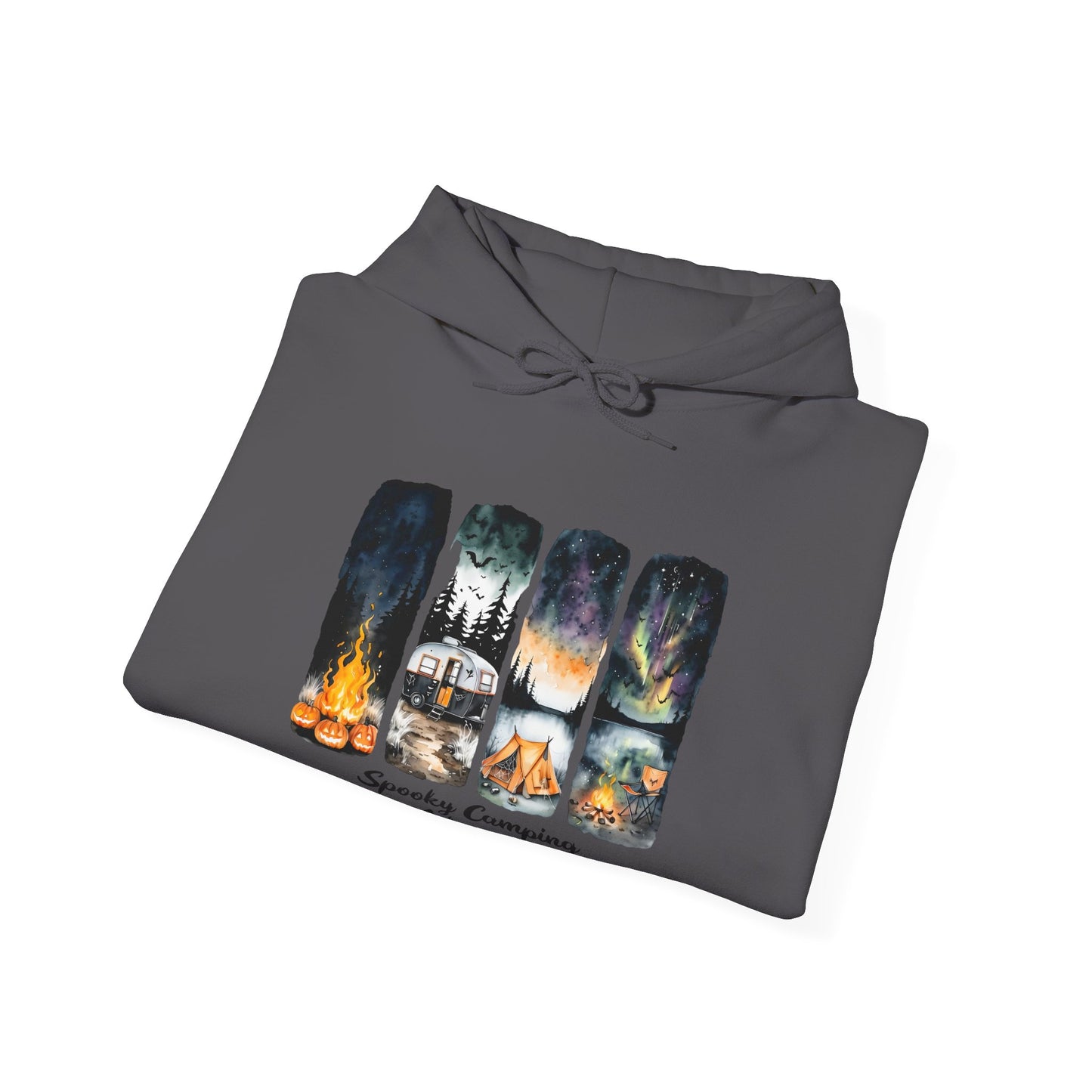 Spooky Camping Adventures Hoodie - Halloween Outdoor Apparel