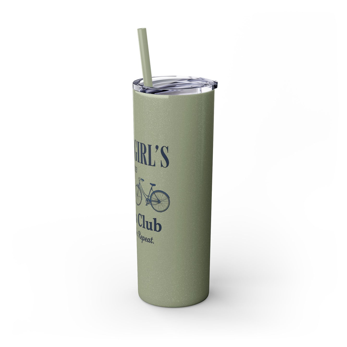 Social Girls Cyclists Club Tumbler | Bike Lover Gift | Cycling Water Bottle | 20oz Travel Cup