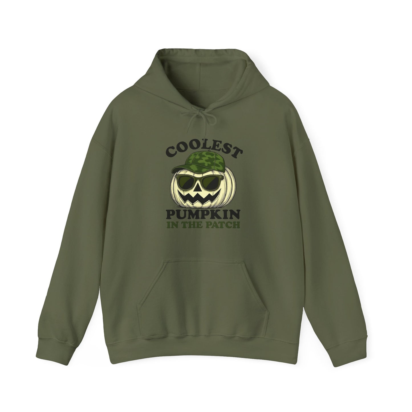 Coolest Pumpkin in the Patch β Green Camo Edition Hoodie - Military Style Halloween Fashion