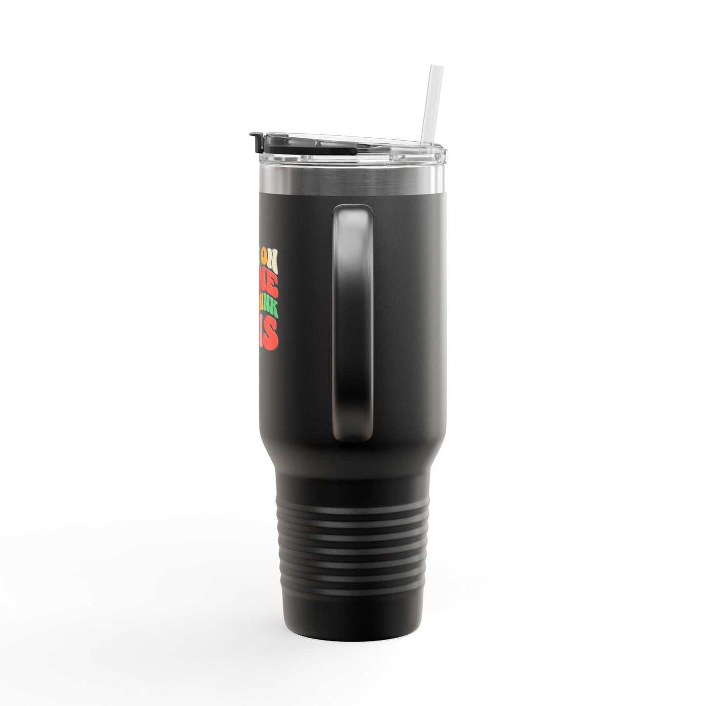 40oz Overthinking Tumbler with Handle | Insulated Travel Cup | Daily Essential