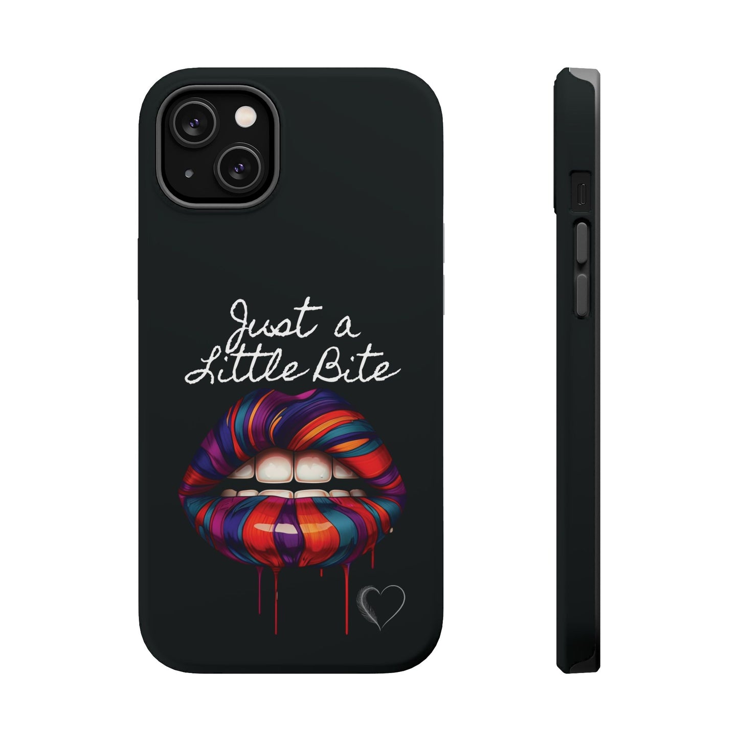 Just a Little Bite MagSafe iPhone Case - Edgy Halloween Vampire iPhone Protection