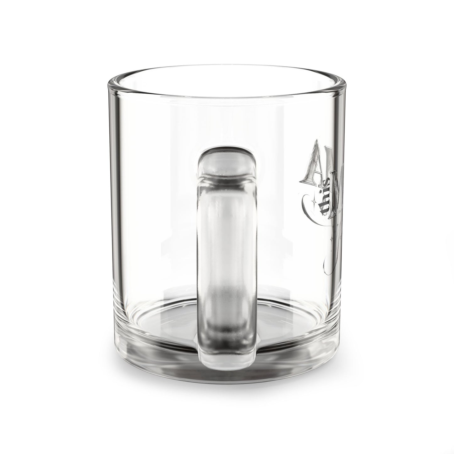 "This MAMA Prays" Glass Tea Mug | Faith-Based Mom Gift | 16oz Clear Coffee Cup | Daily Essentials Collection