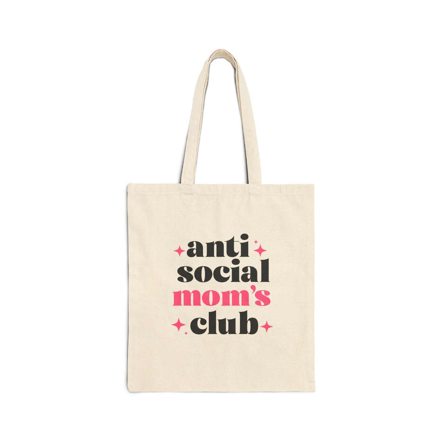 Anti Social Mom's Club Tote Bag | Introvert Mom Life | Canvas Bag