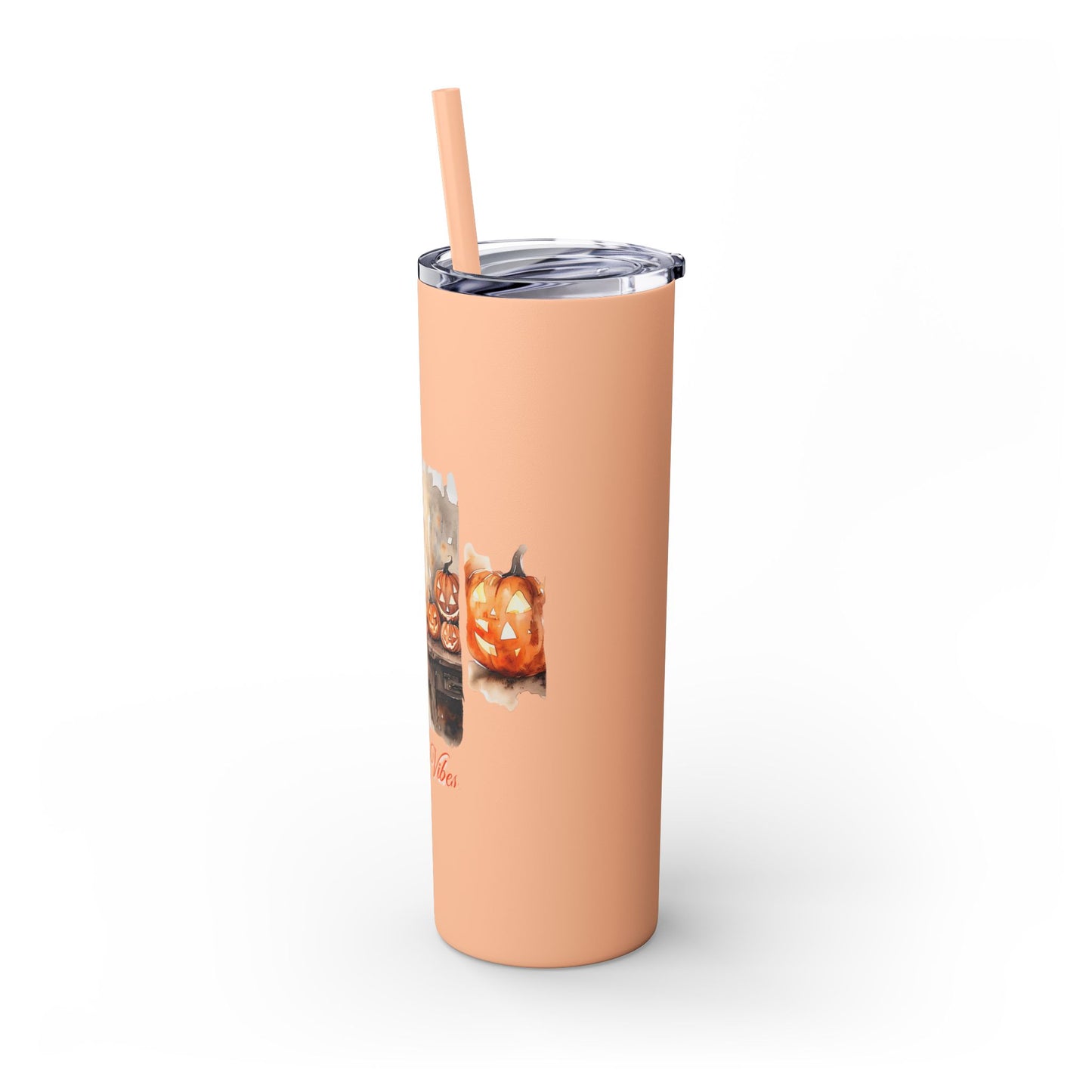 Candy Carves & Chills 20oz Skinny Tumbler - Halloween Pumpkin Drinkware