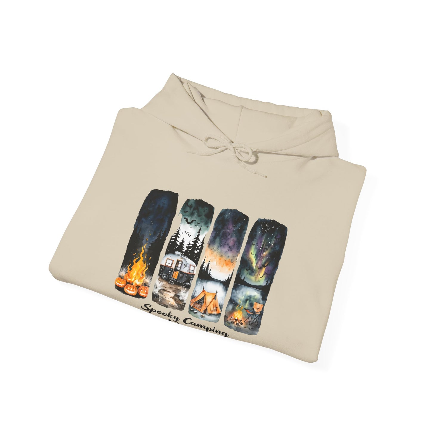 Spooky Camping Adventures Hoodie - Halloween Outdoor Apparel