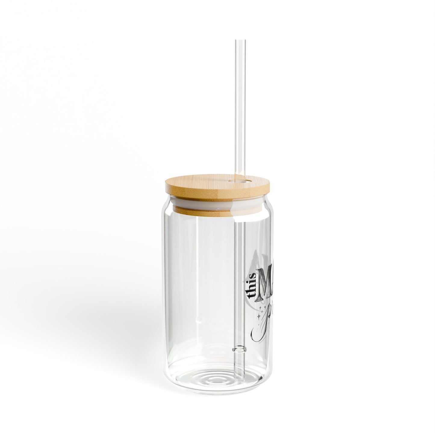 "This MAMA Prays" Glass Can Tumbler | Faith-Based Mom Gift | 16oz with Bamboo Lid | Daily Essentials Collection