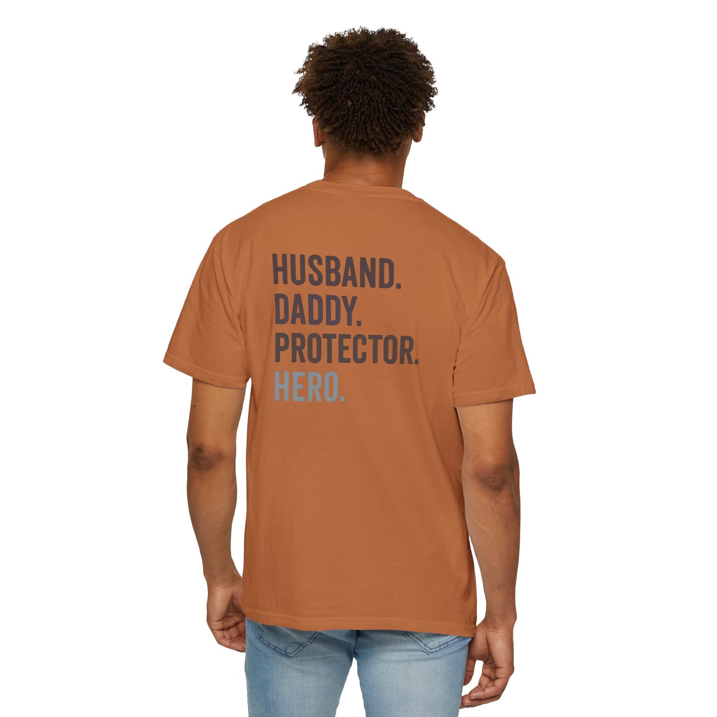 Dad Hero T-Shirt | Father's Day Gift | Husband Daddy Protector Tee | Men's Graphic Shirt