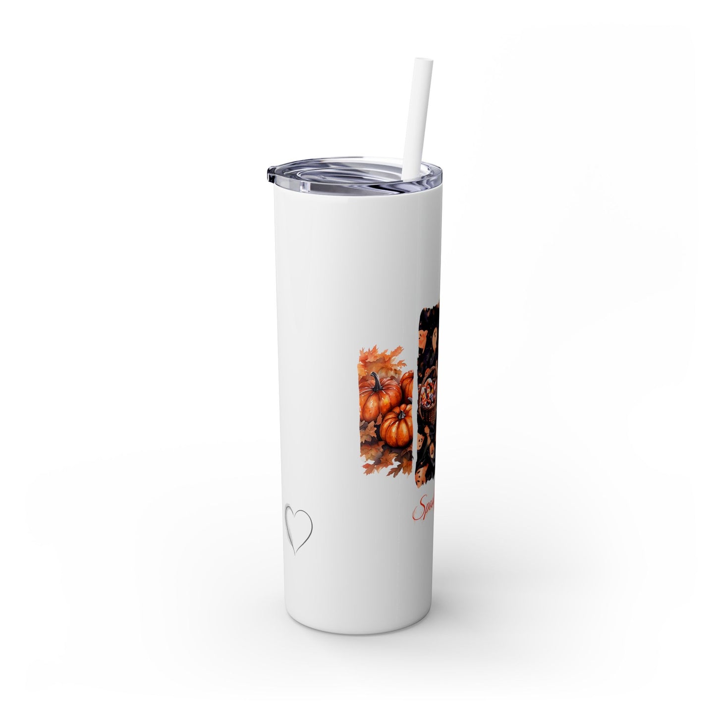 Candy Carves & Chills 20oz Skinny Tumbler - Halloween Pumpkin Drinkware