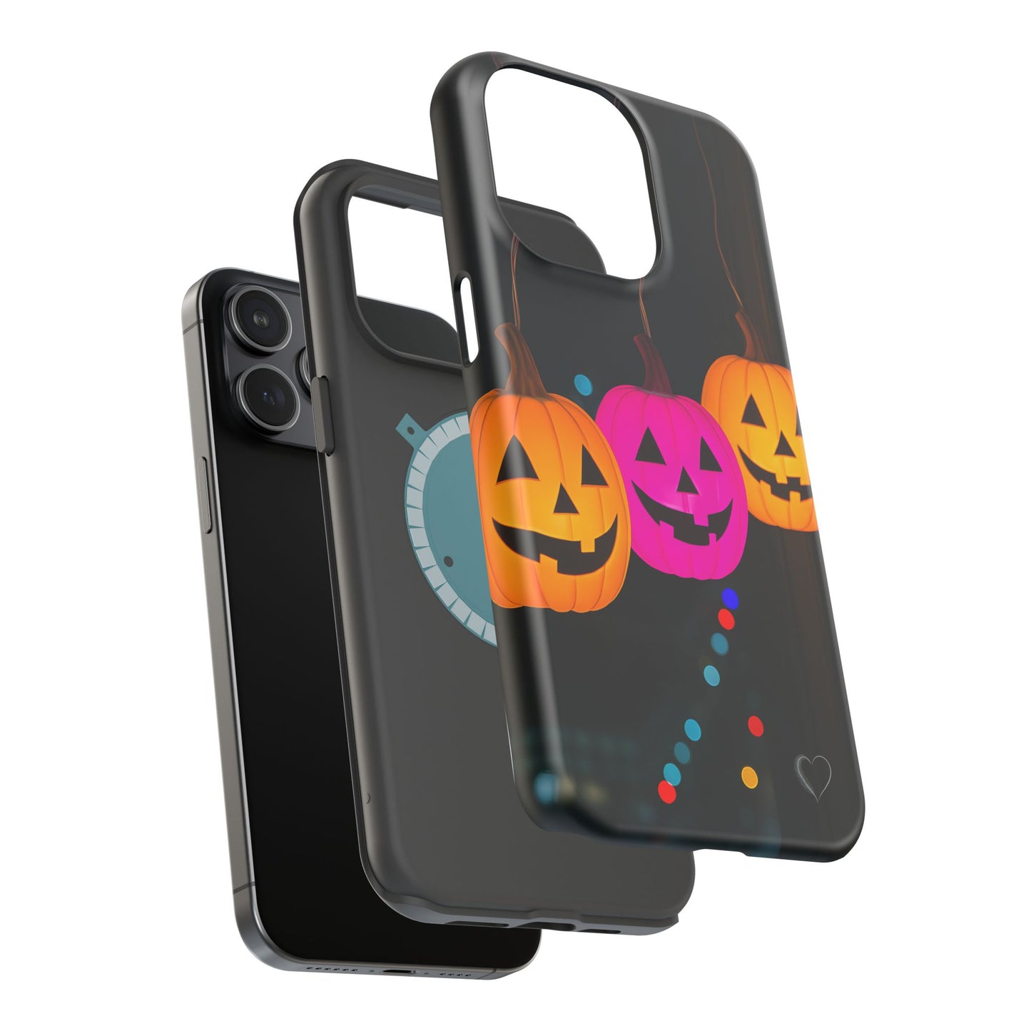 Pumpkin Party Lights MagSafe Phone Case - Festive Halloween iPhone Protection