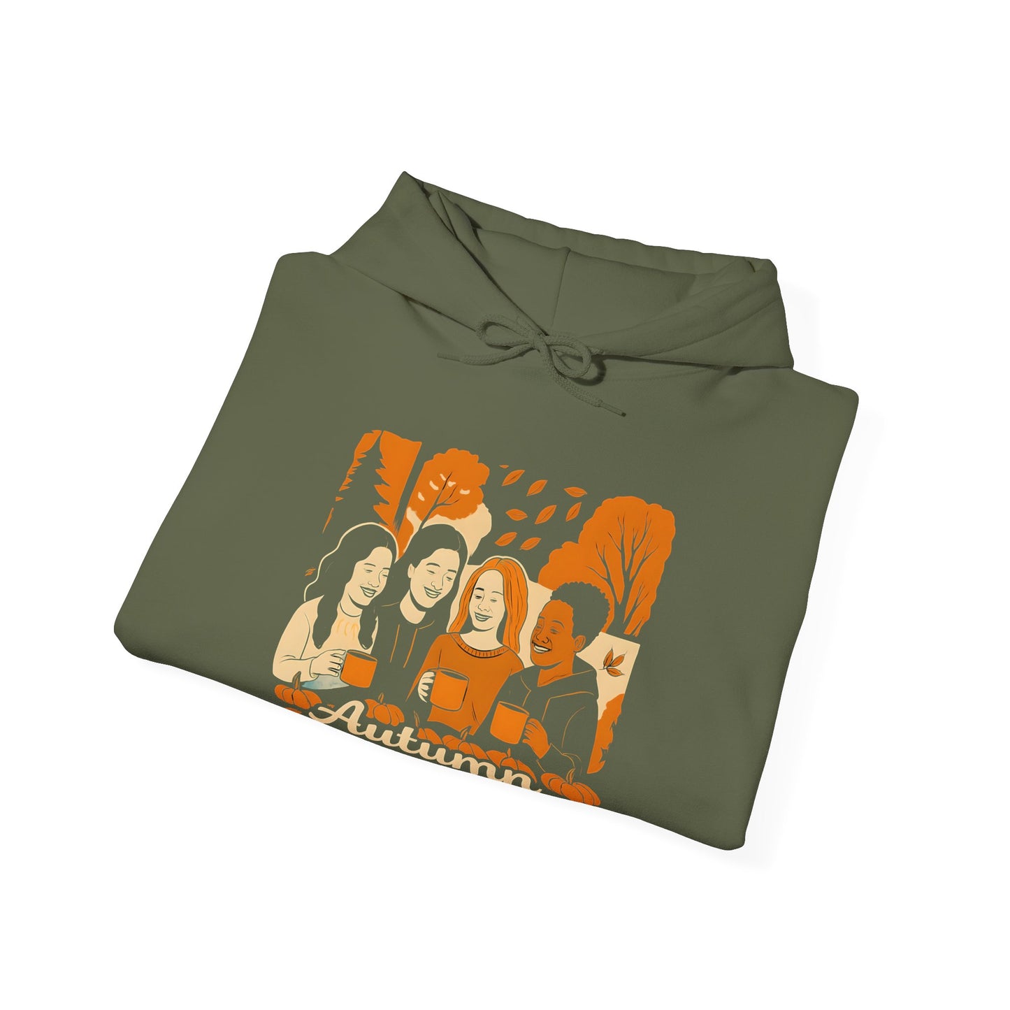 Pumpkin Spice Crew Hoodie | Autumn Babes Squad Sweatshirt | Fall Friends Fashion