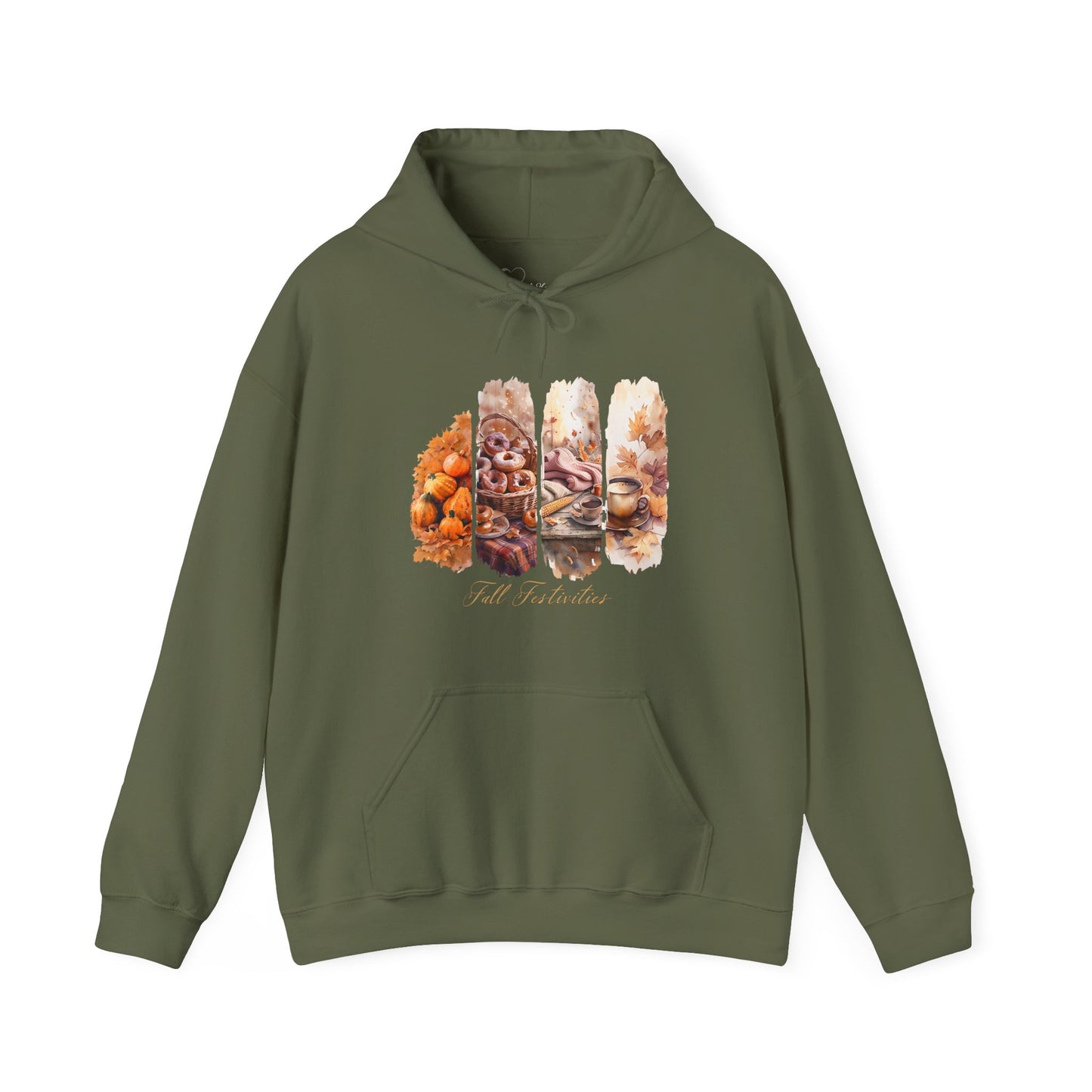 Fall Festivities Hoodie | Autumn Harvest Scenes Sweatshirt | Cozy Fall Fashion