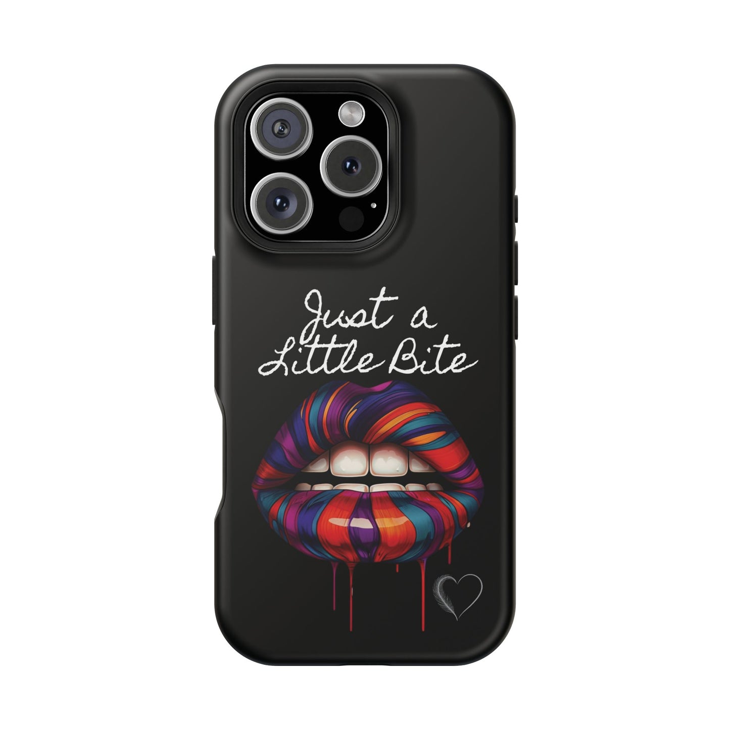 Just a Little Bite MagSafe iPhone Case - Edgy Halloween Vampire iPhone Protection