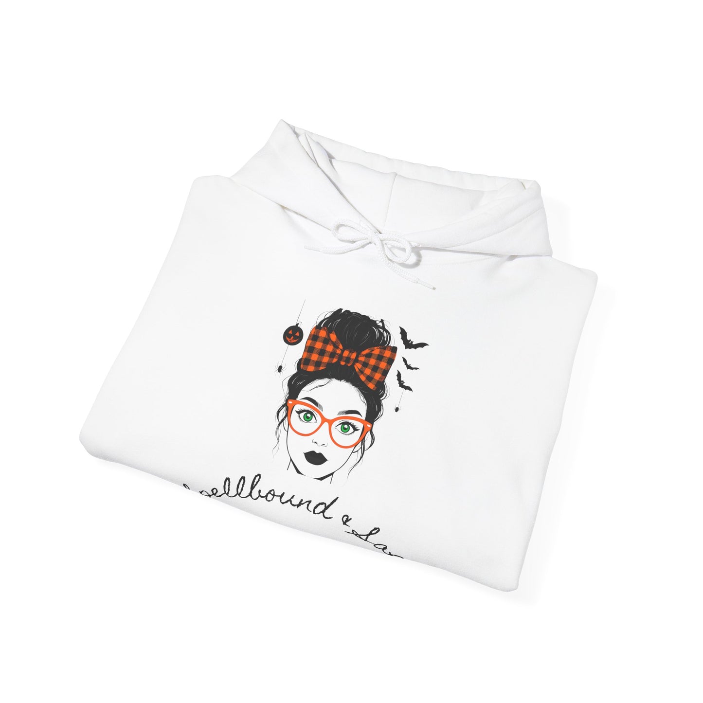 Spellbound & Sassy Script Hoodie - Elegant Modern Witch Halloween Fashion