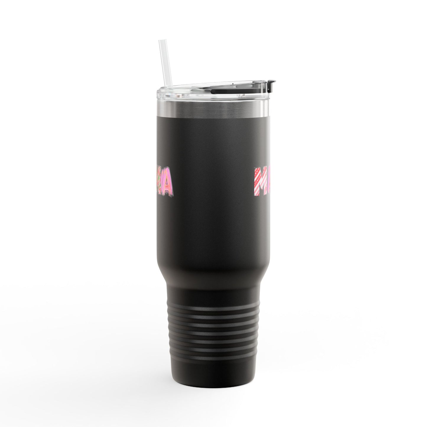 40oz Plaid Mama Tumbler | Mom Handle Cup | Mother's Day Gift