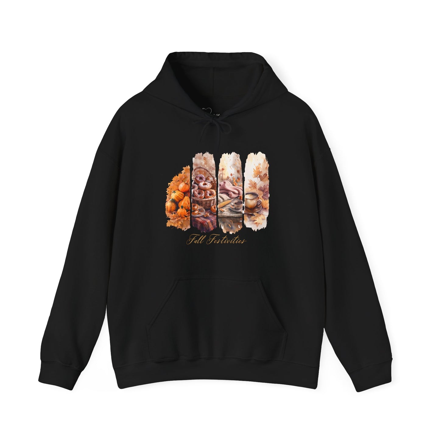 Fall Festivities Hoodie | Autumn Harvest Scenes Sweatshirt | Cozy Fall Fashion