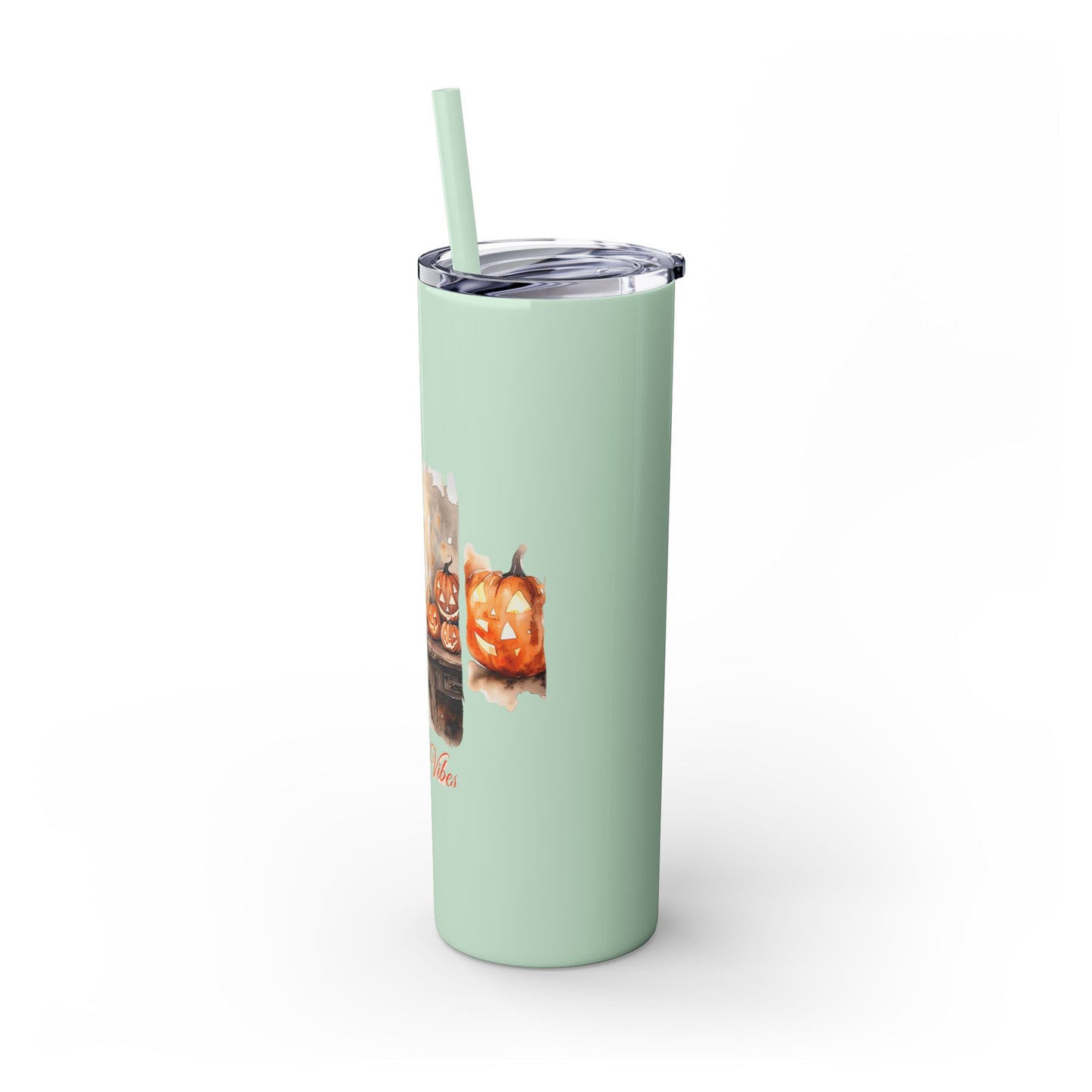 Candy Carves & Chills 20oz Skinny Tumbler - Halloween Pumpkin Drinkware