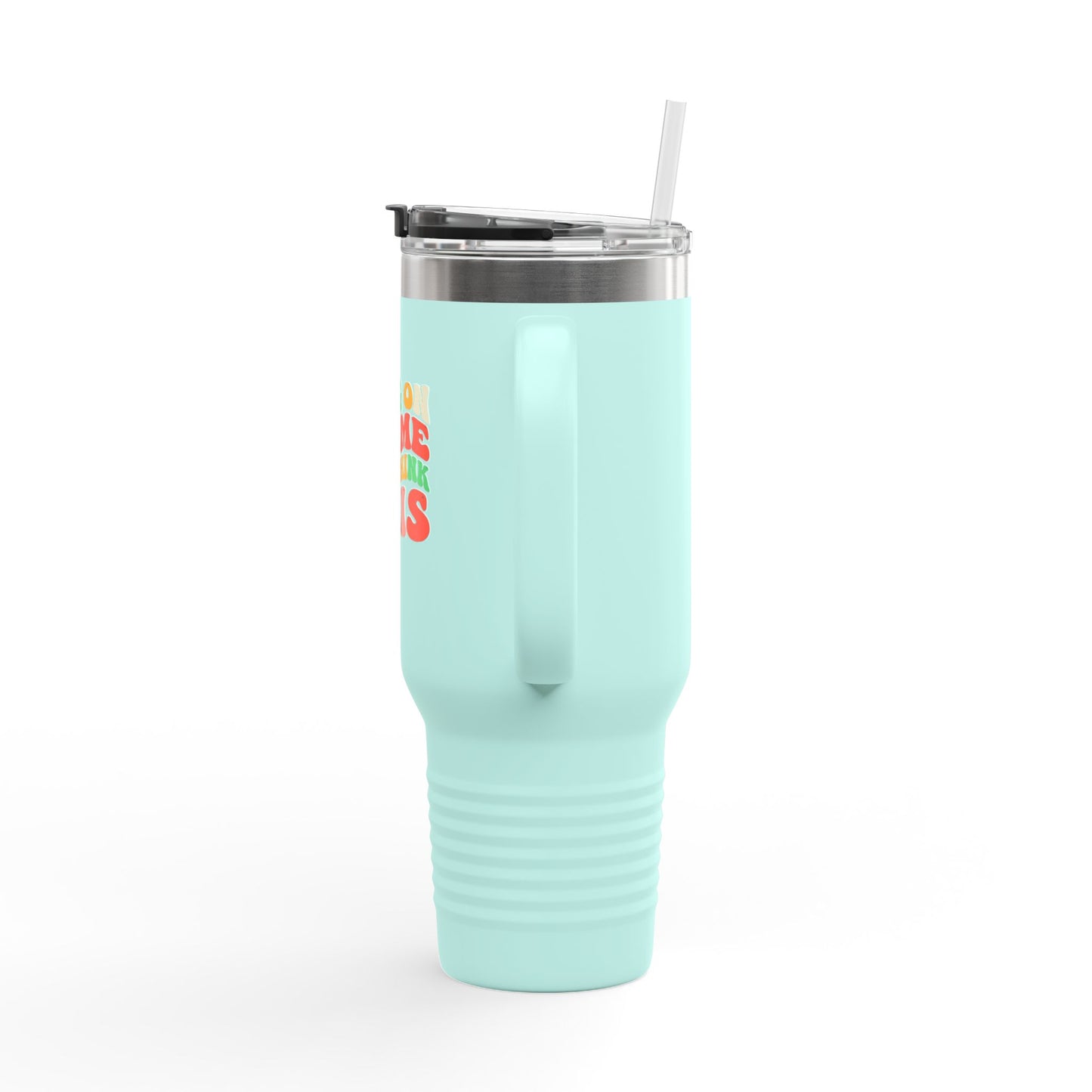 40oz Overthinking Tumbler with Handle | Insulated Travel Cup | Daily Essential