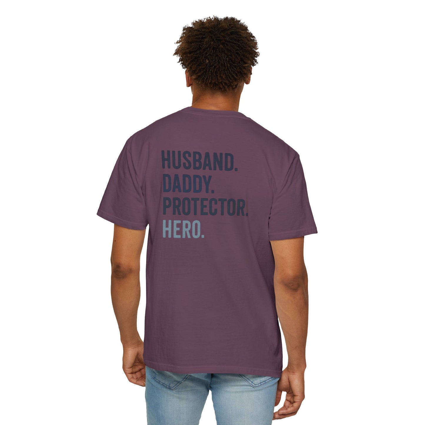 Dad Hero T-Shirt | Father's Day Gift | Husband Daddy Protector Tee | Men's Graphic Shirt