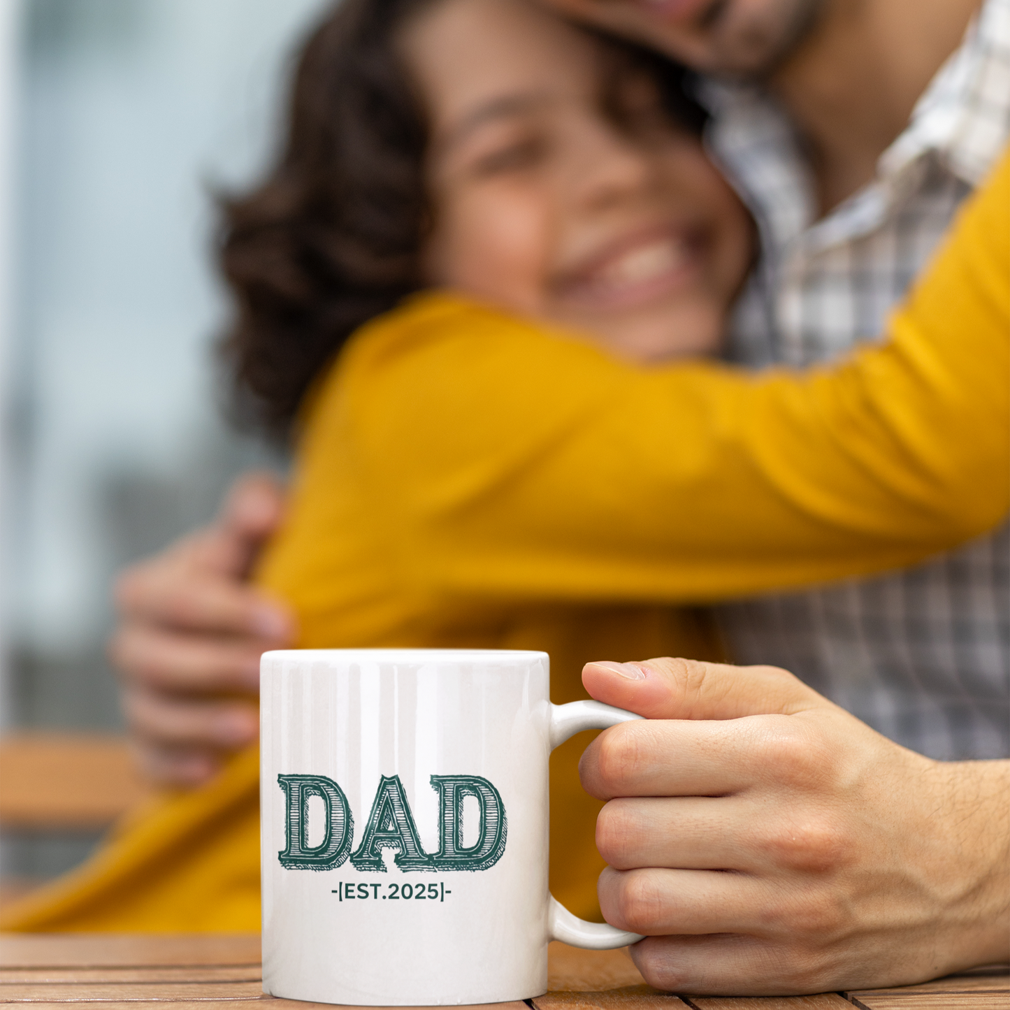 "DAD EST. 2025" New Dad Coffee Mug – First Father's Day Gift