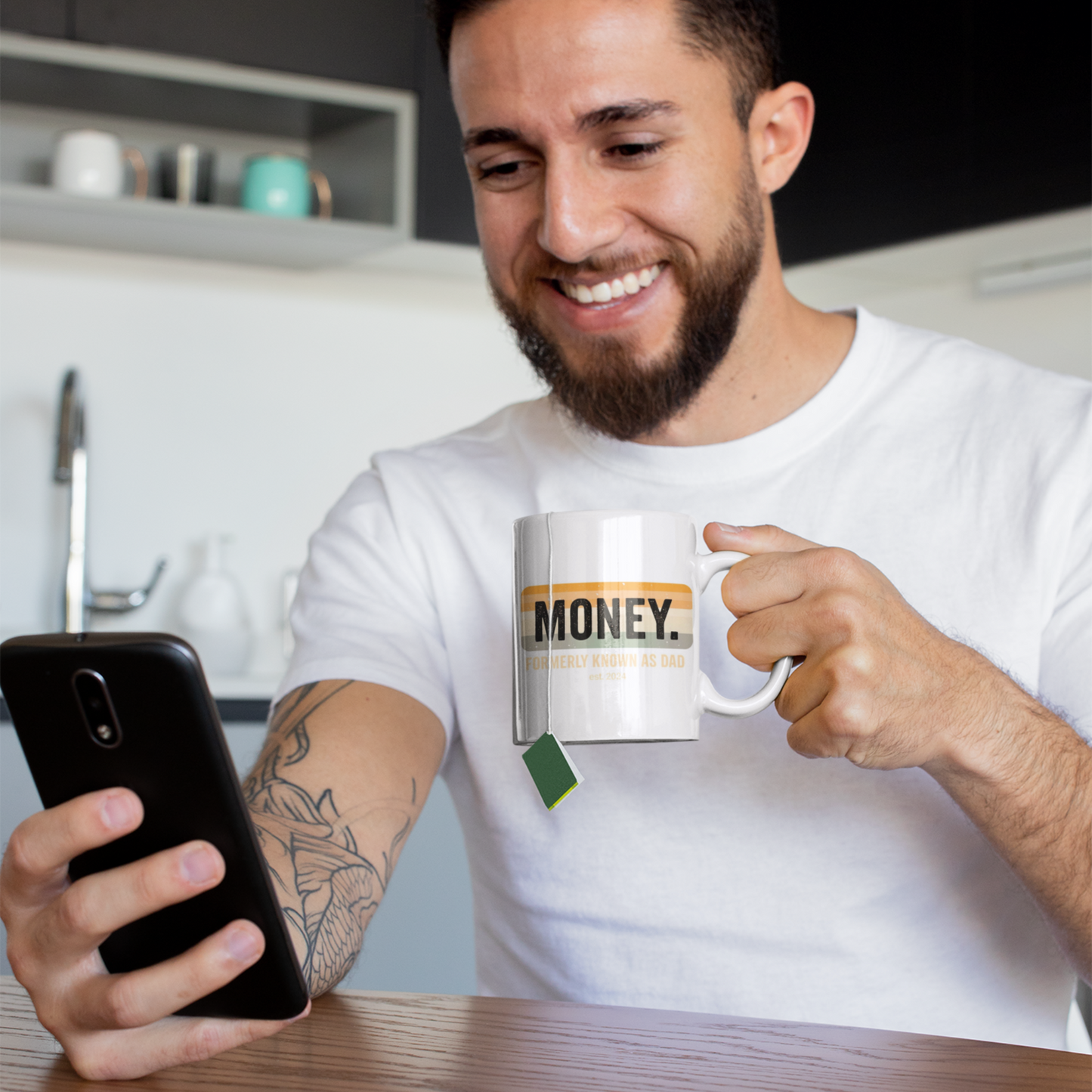 Money Formerly Known as Dad Mug | Funny Father's Day Gift | Dad Coffee Cup | Est. 2024