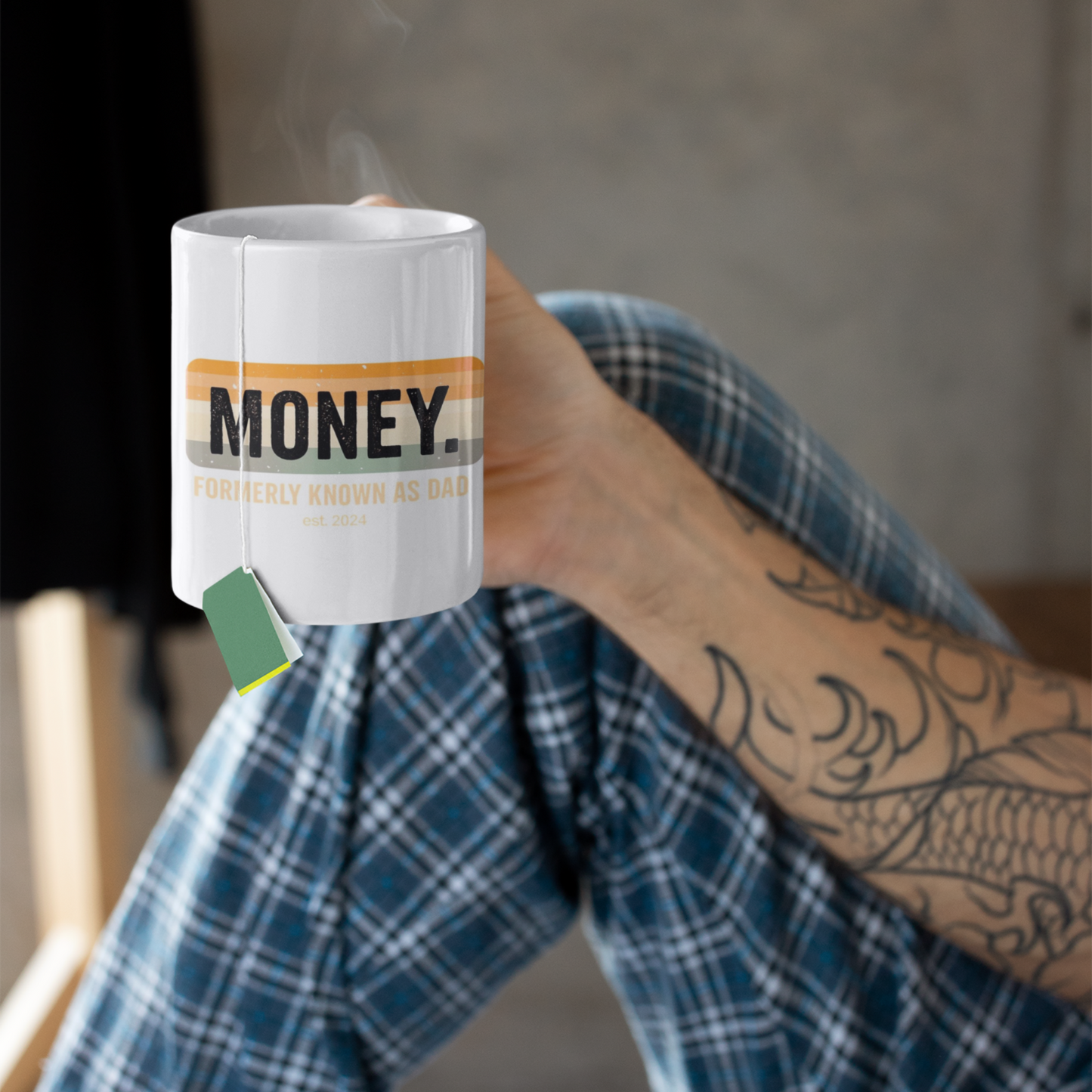 Money Formerly Known as Dad Mug | Funny Father's Day Gift | Dad Coffee Cup | Est. 2024