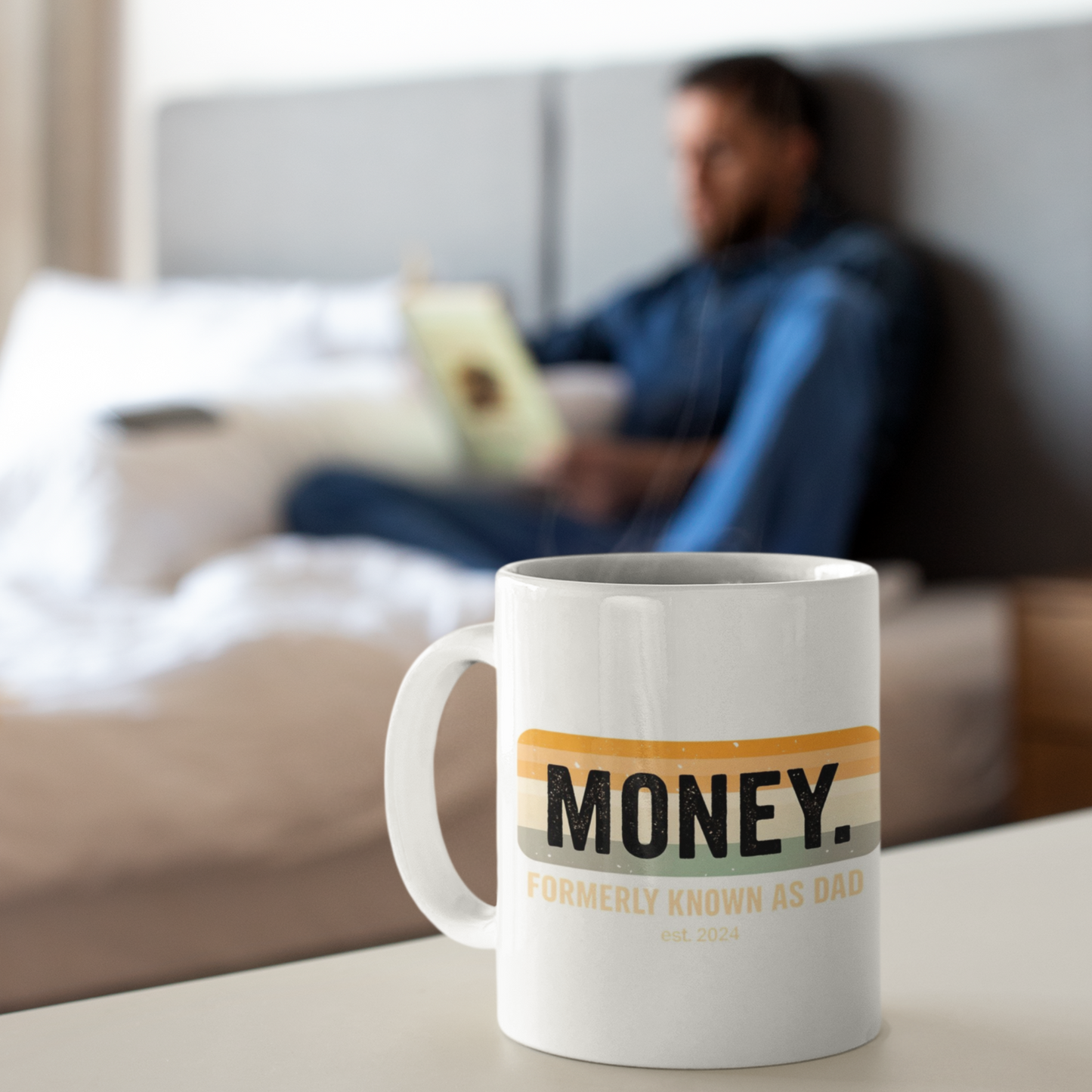 Money Formerly Known as Dad Mug | Funny Father's Day Gift | Dad Coffee Cup | Est. 2024