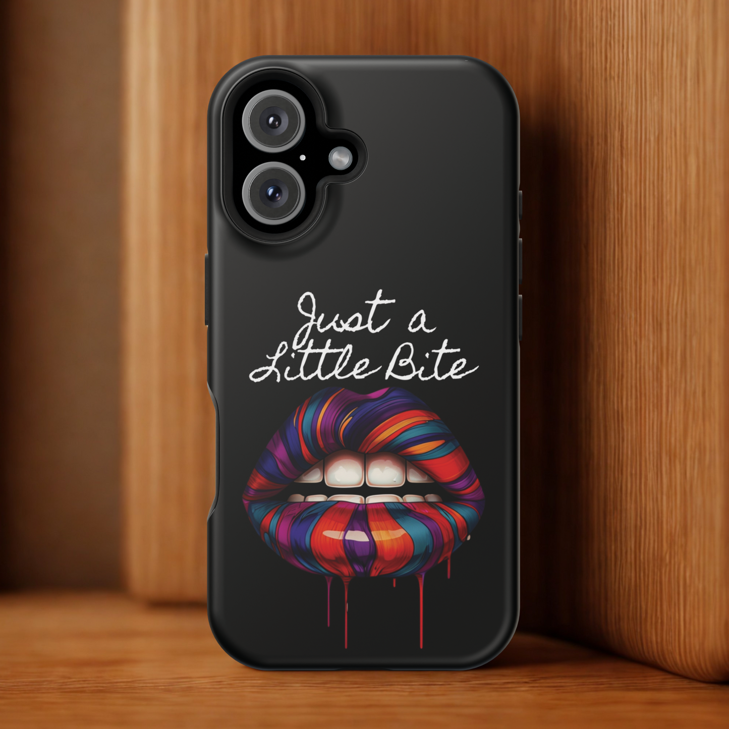 Just a Little Bite MagSafe iPhone Case - Edgy Halloween Vampire iPhone Protection
