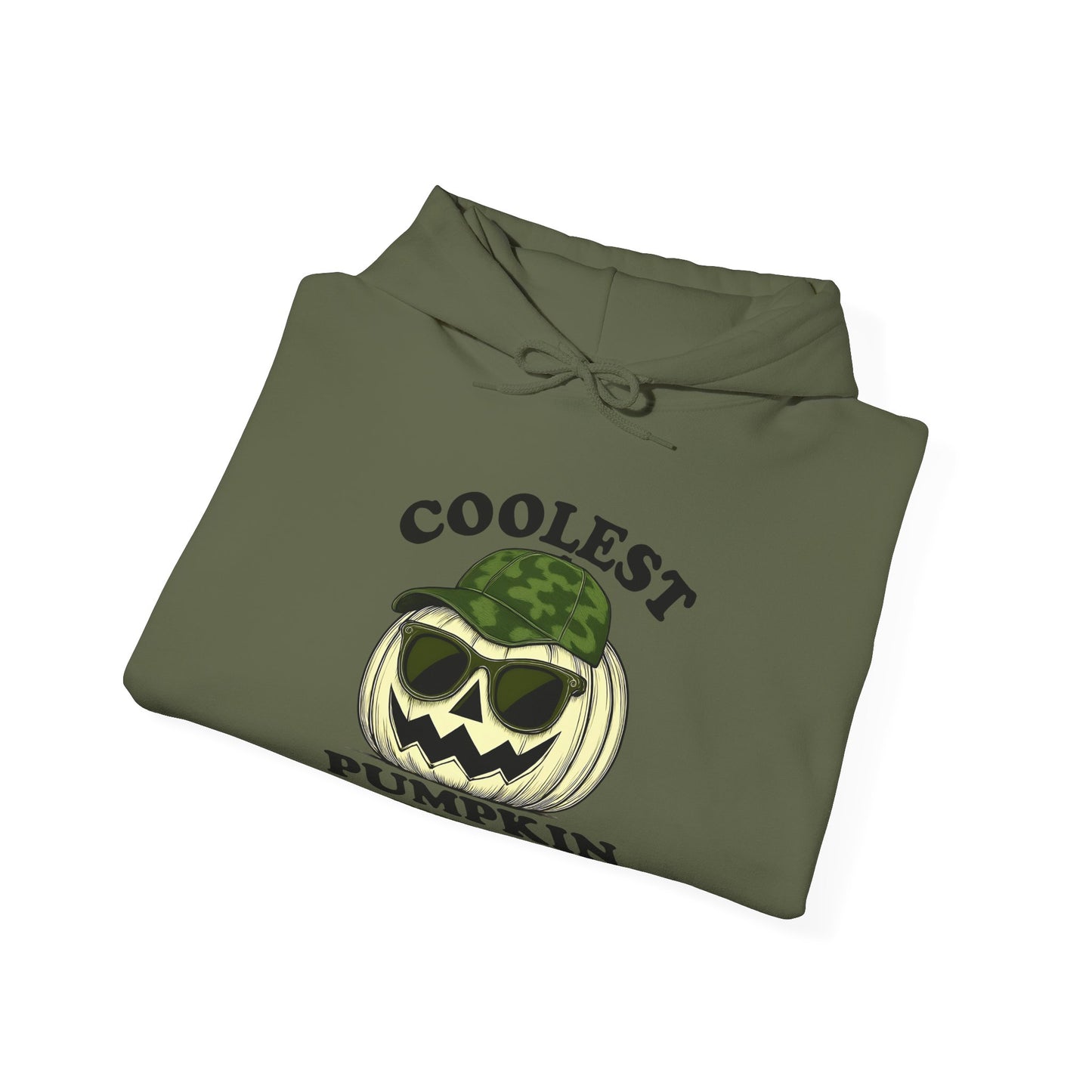 Coolest Pumpkin in the Patch β Green Camo Edition Hoodie - Military Style Halloween Fashion