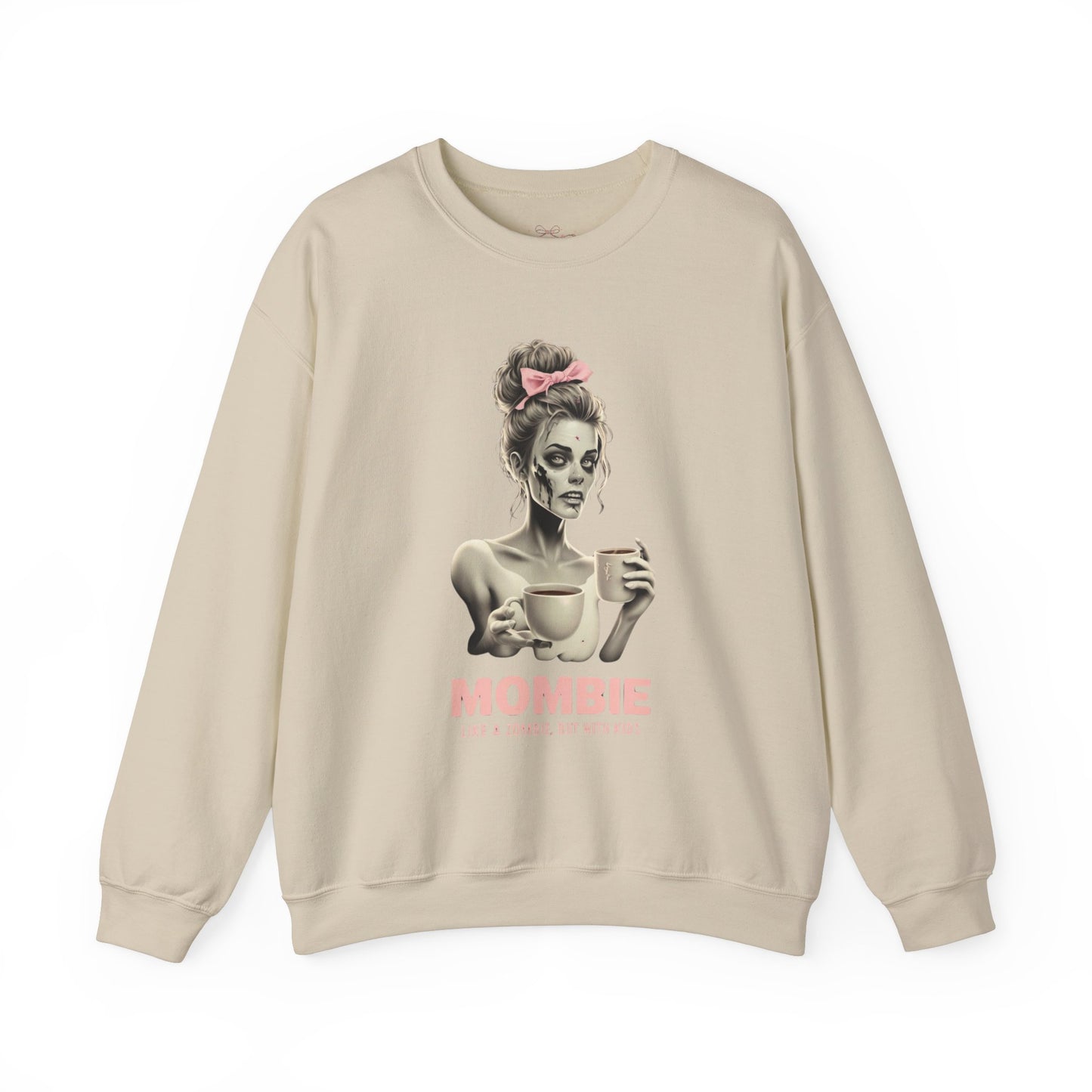 Sweatshirt Funny Mombie Graphic Cozy Oversized Mom Life Coffee Lover Fall Outfit Mother's Day Gift