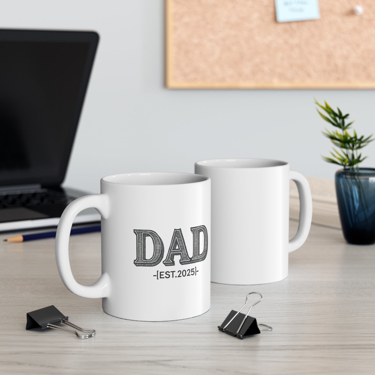 Dad Mug - EST. 2025 | New Dad Gift Idea for Father’s Day or Baby Announcement