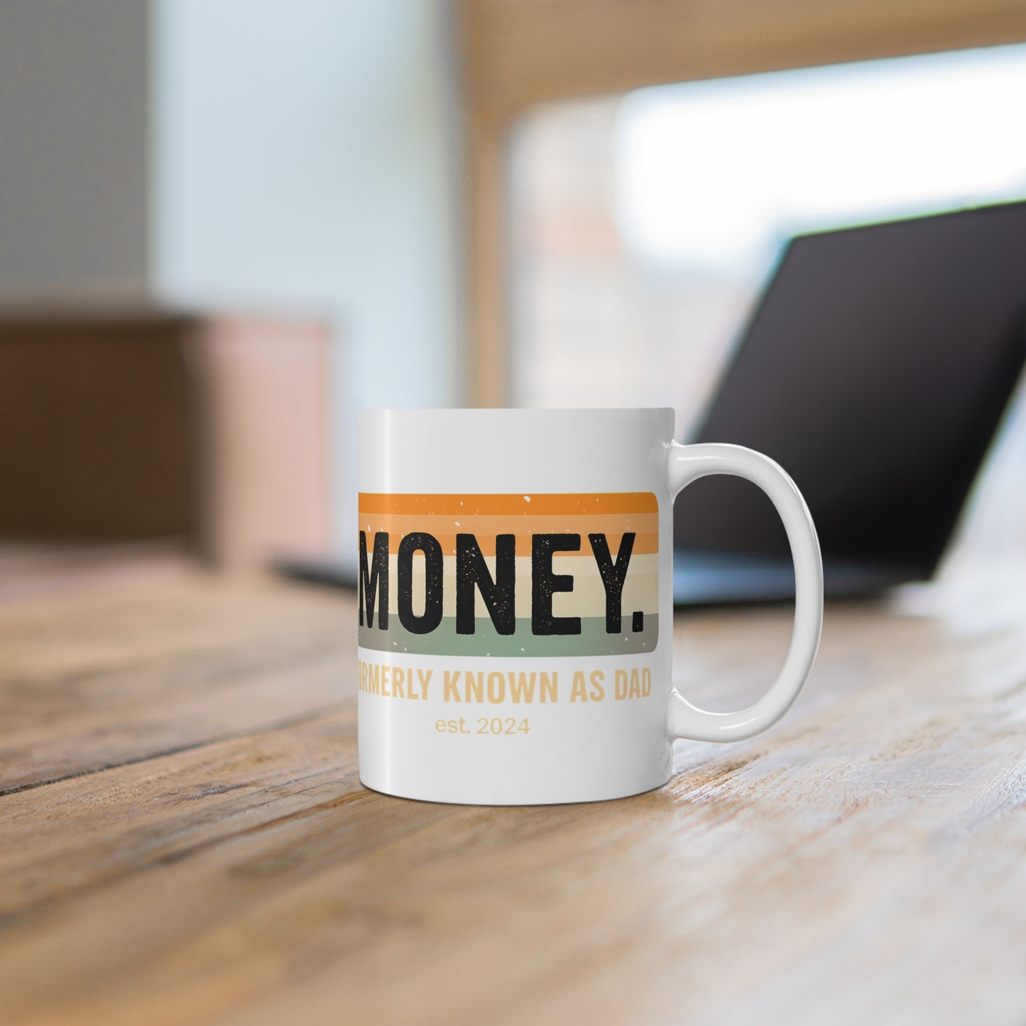 Money Formerly Known as Dad Mug | Funny Father's Day Gift | Dad Coffee Cup | Est. 2024