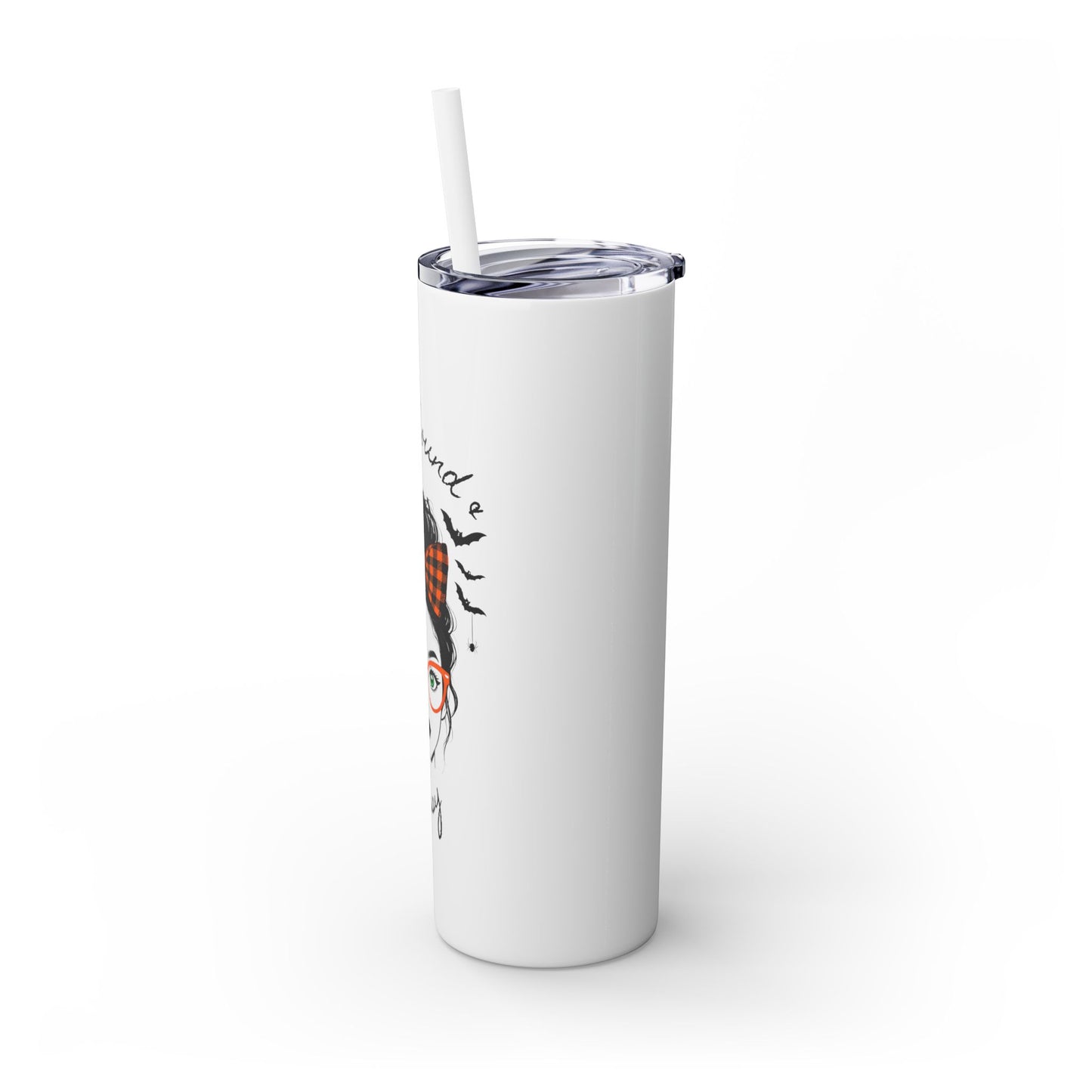 Spellbound & Sassy 20oz Skinny Tumbler - Elegant Modern Witch Drinkware