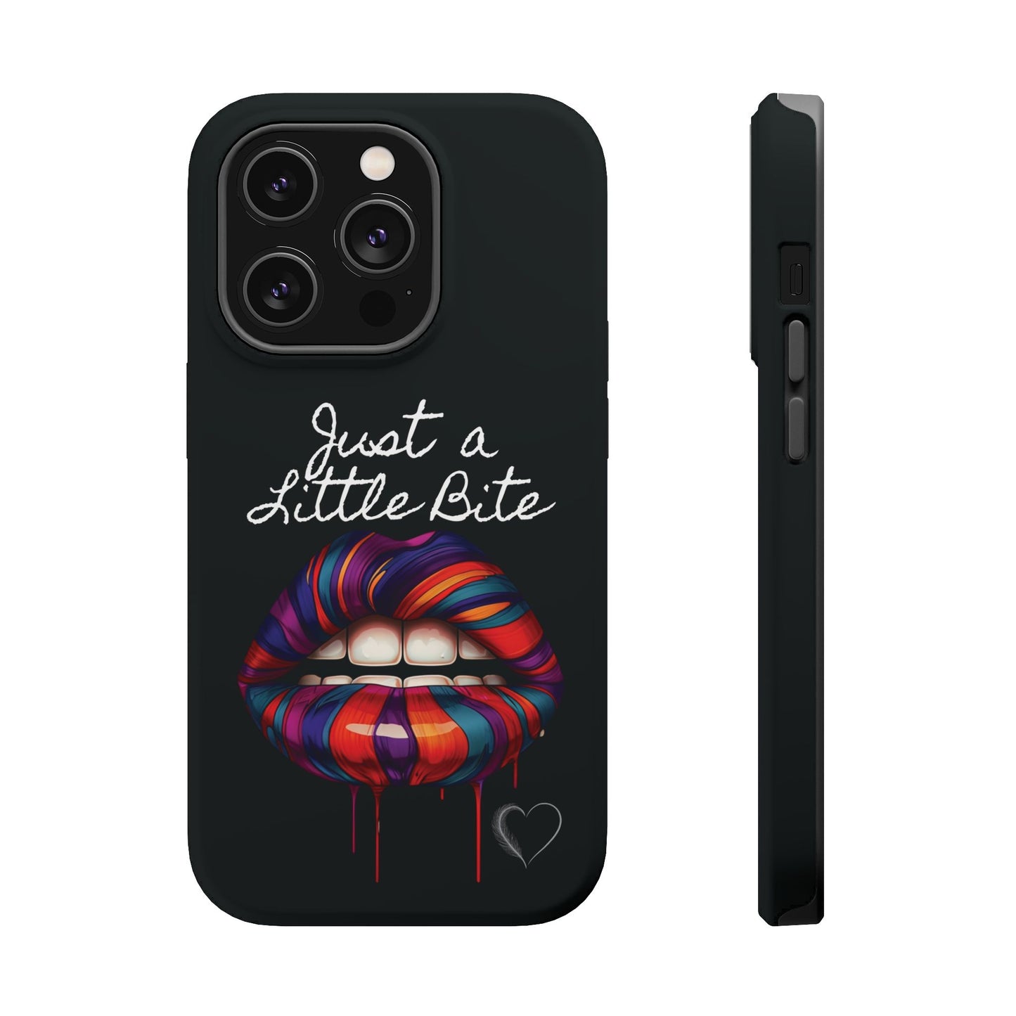 Just a Little Bite MagSafe iPhone Case - Edgy Halloween Vampire iPhone Protection