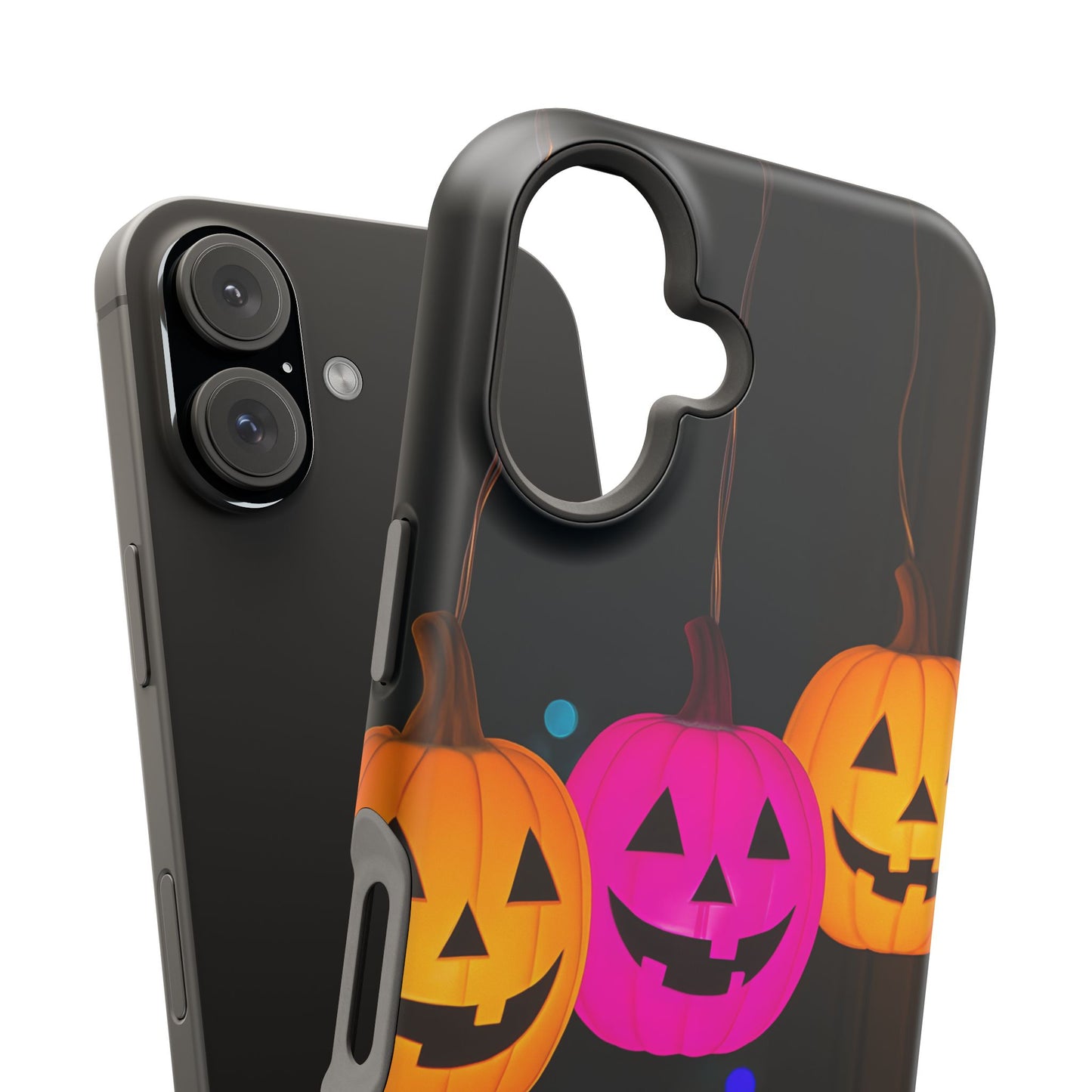 Pumpkin Party Lights MagSafe Phone Case - Festive Halloween iPhone Protection