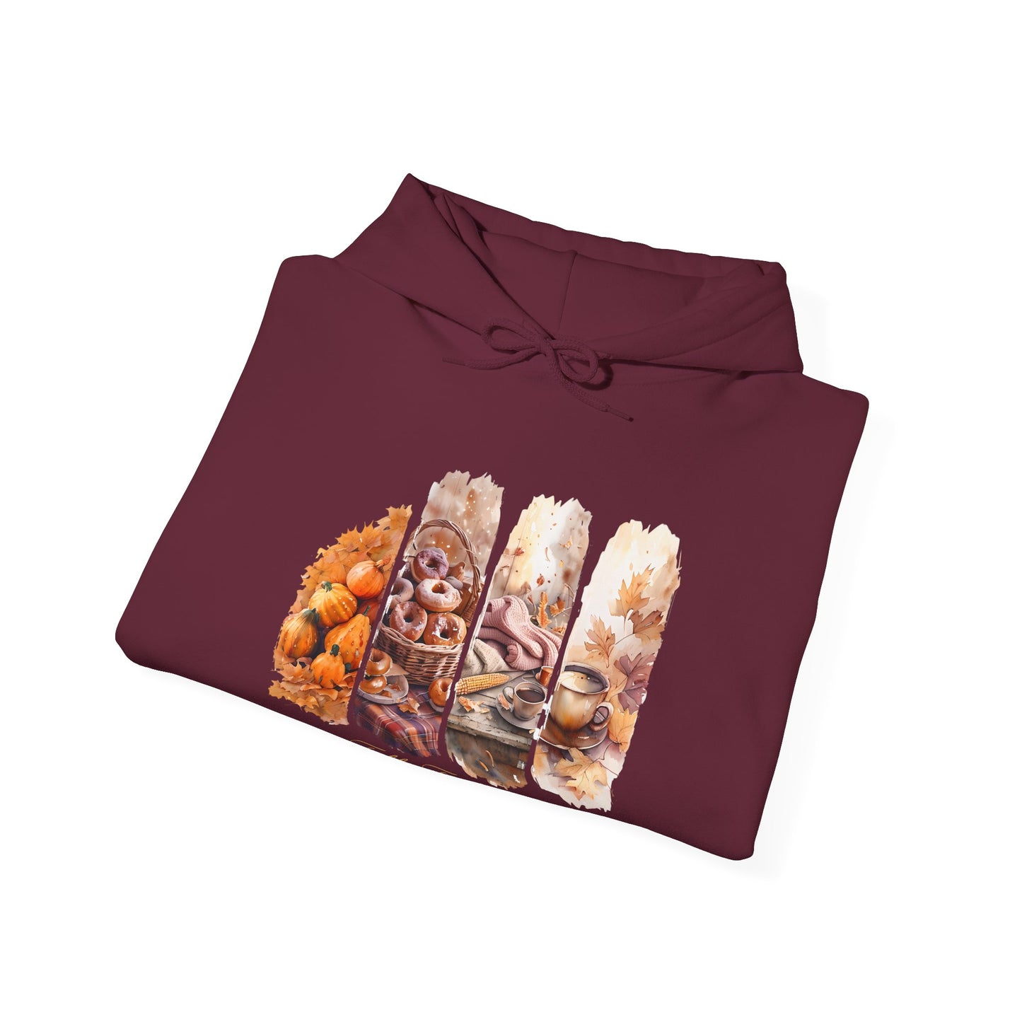 Fall Festivities Hoodie | Autumn Harvest Scenes Sweatshirt | Cozy Fall Fashion