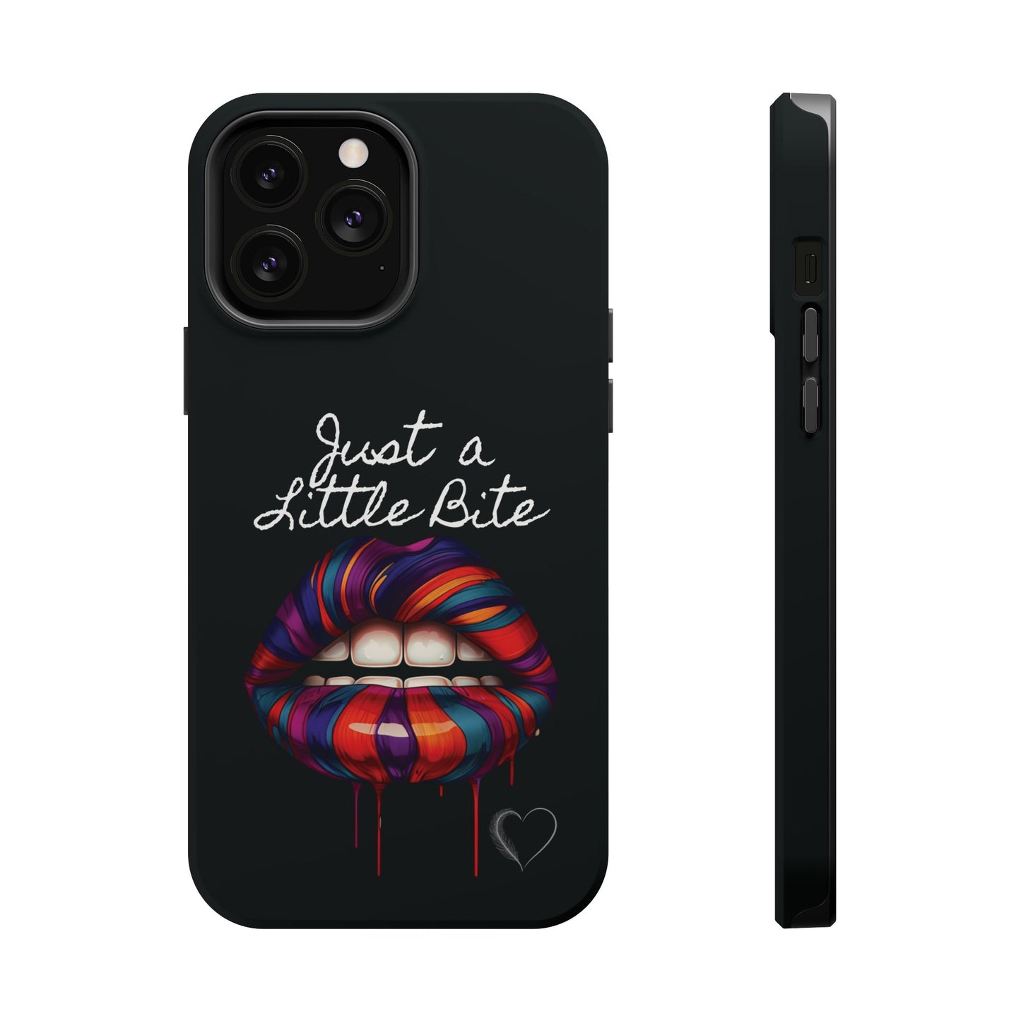 Just a Little Bite MagSafe iPhone Case - Edgy Halloween Vampire iPhone Protection